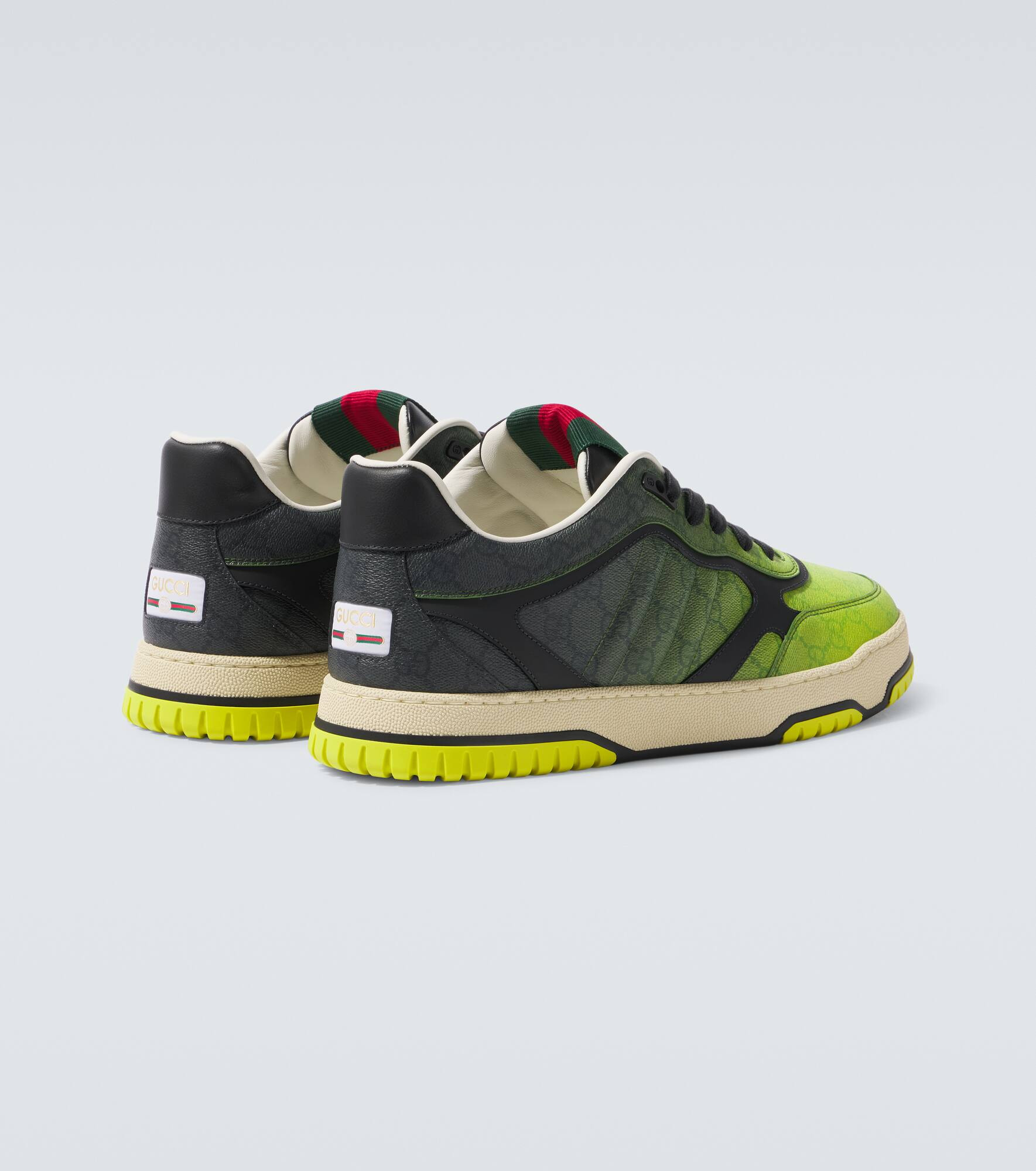 Gucci Re-Web leather-trimmed sneakers - 6