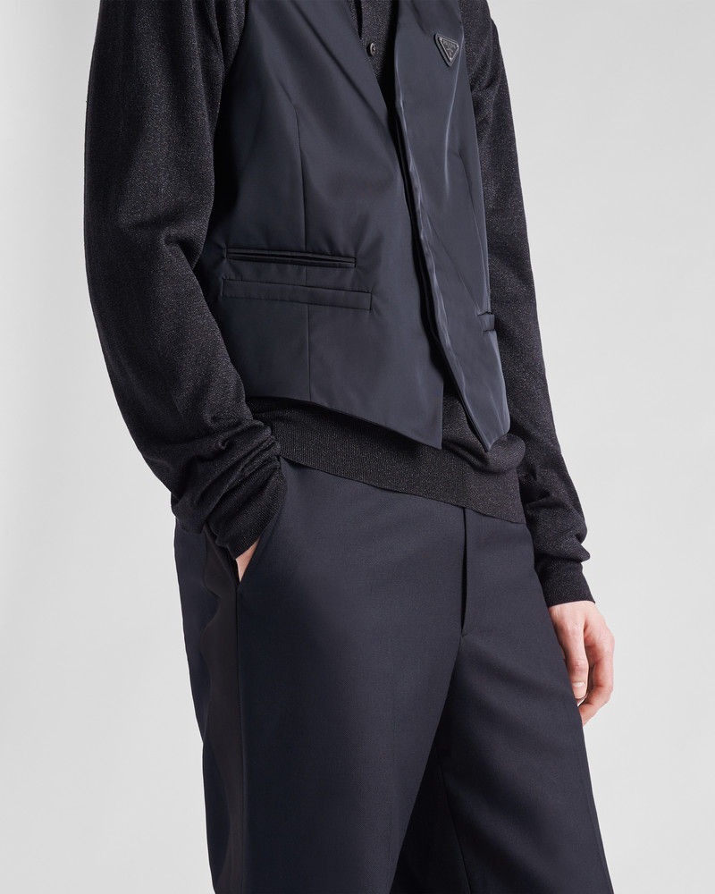 Single-breasted Re-Nylon vest 4