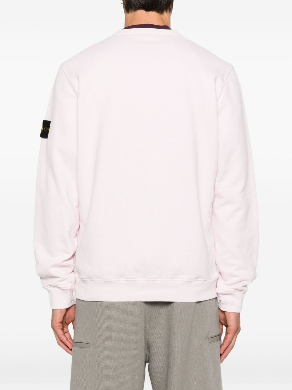 logo-patch crew-neck sweatshirt - 4