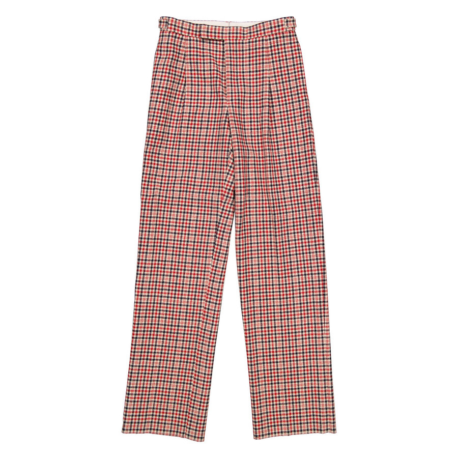 Thom Browne Men's Overcheck Hunting Tweed Single Pleat Trouser, Brand Size 1 (Small) - 5