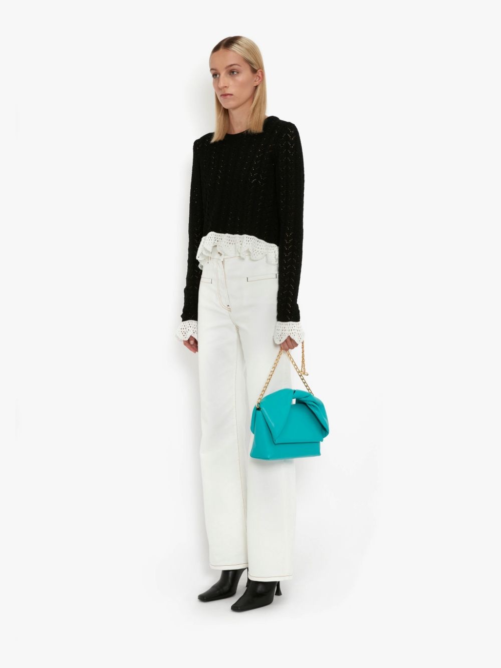 SLIM FLARE TROUSERS - 3