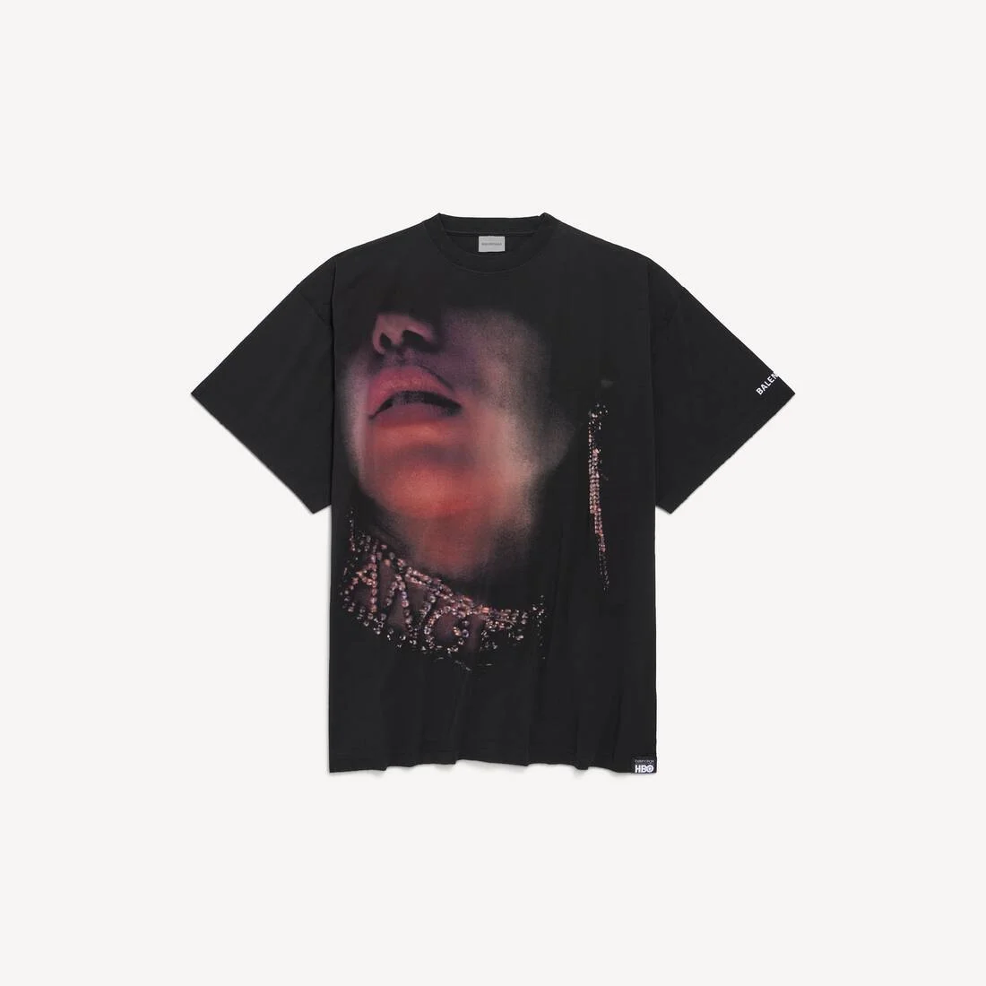 Men's Look Away Oversized T-shirt in Black - 1