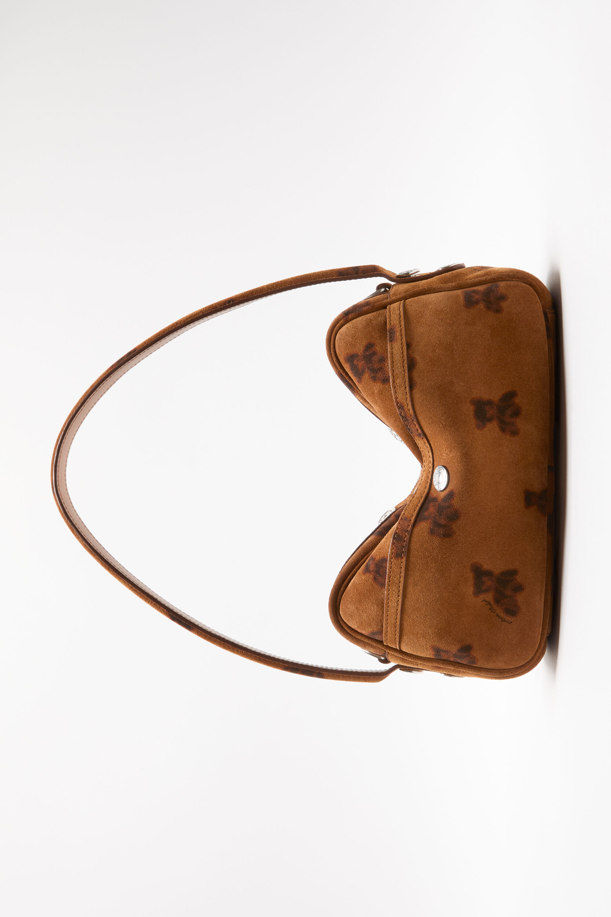 Camero Party Suede Shoulder Bag - Rust brown - 3