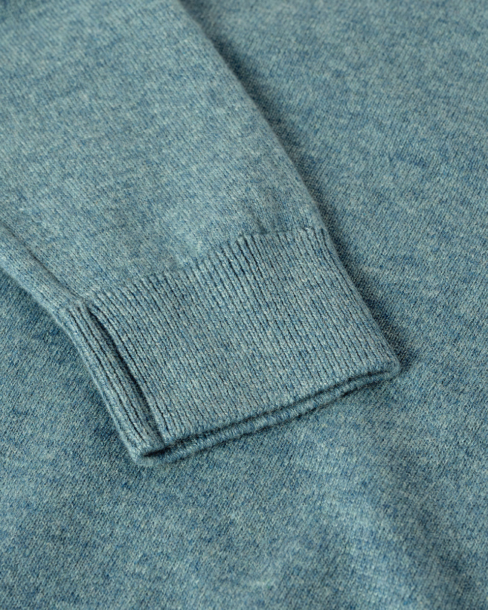 Classic Cashmere Green Round Neck Jumper - 6