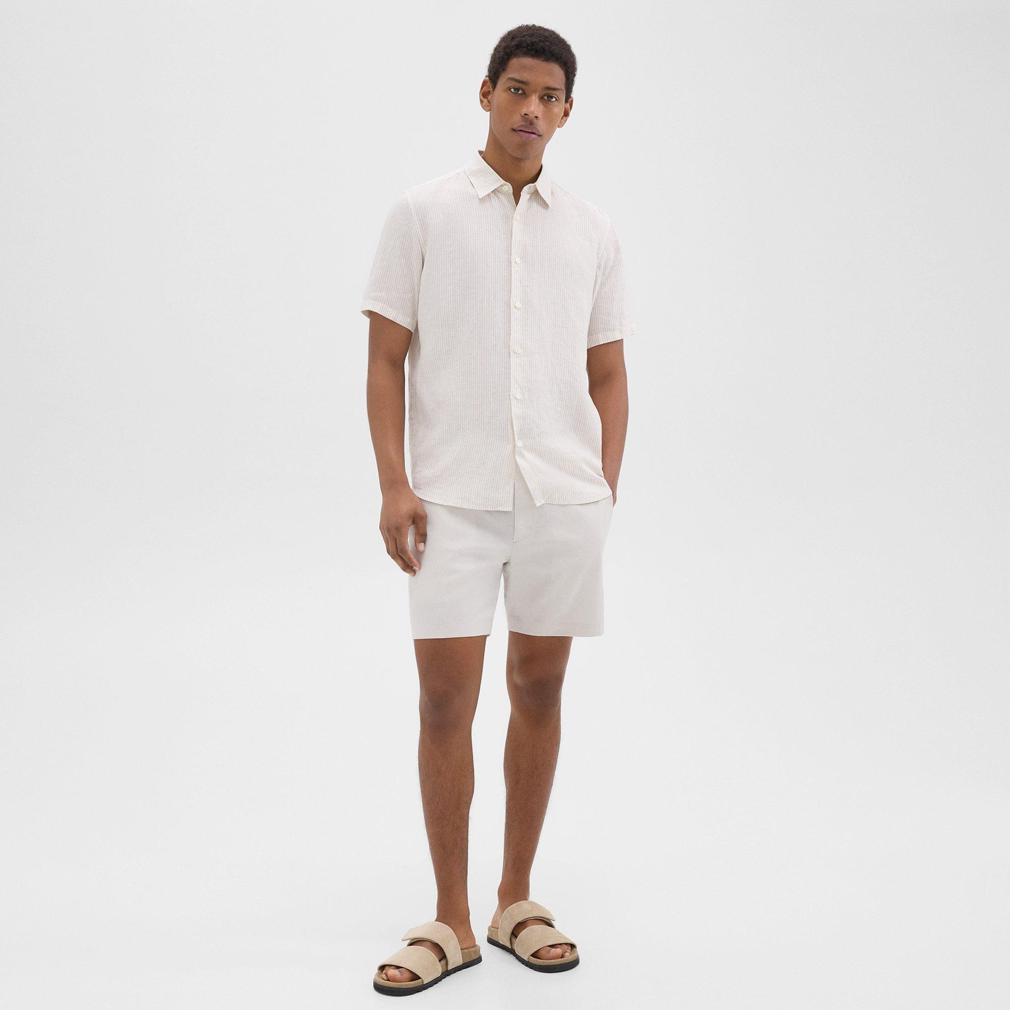 Irving Short-Sleeve Shirt in Relaxed Linen - 6