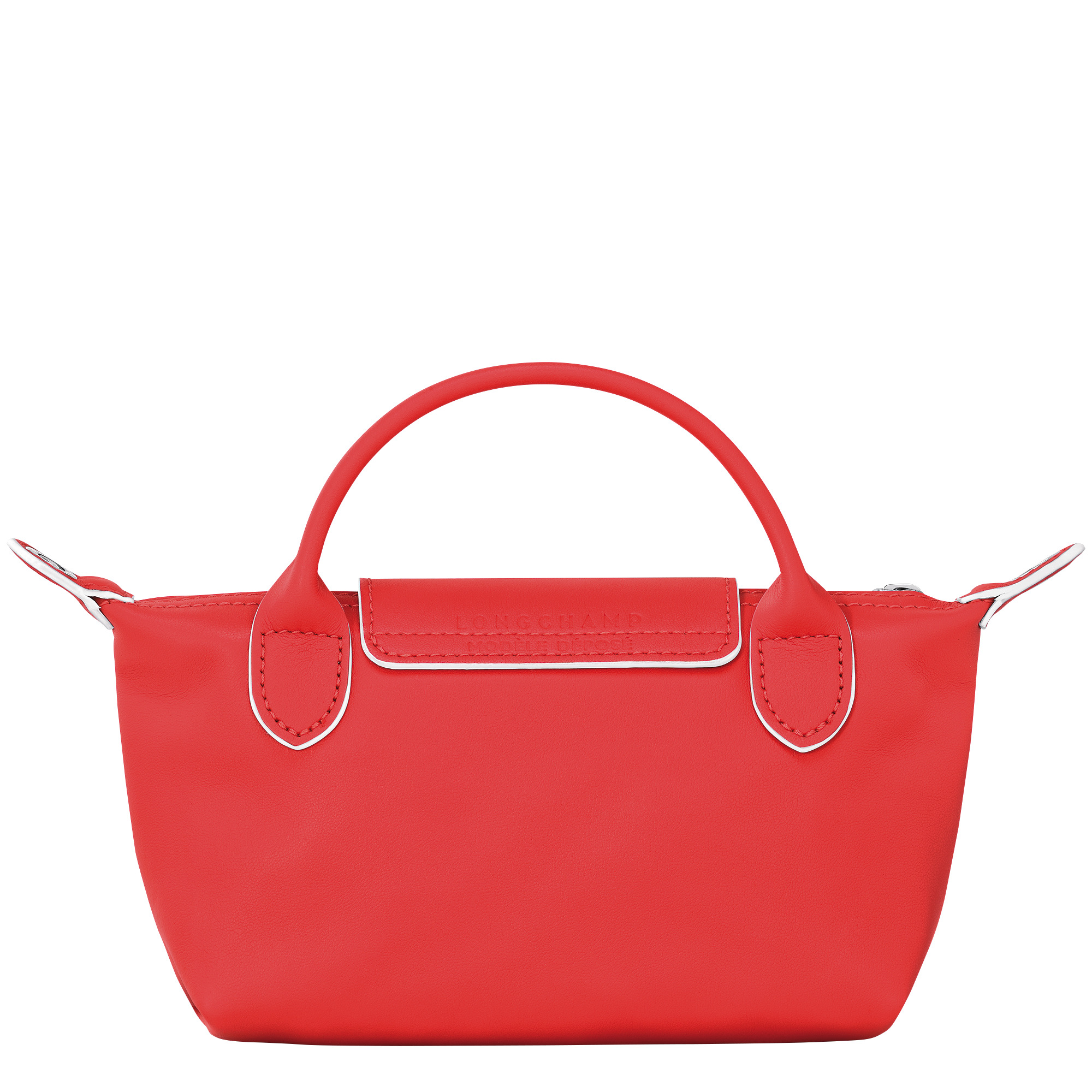 Le Pliage Xtra Pouch Red - Leather - 4