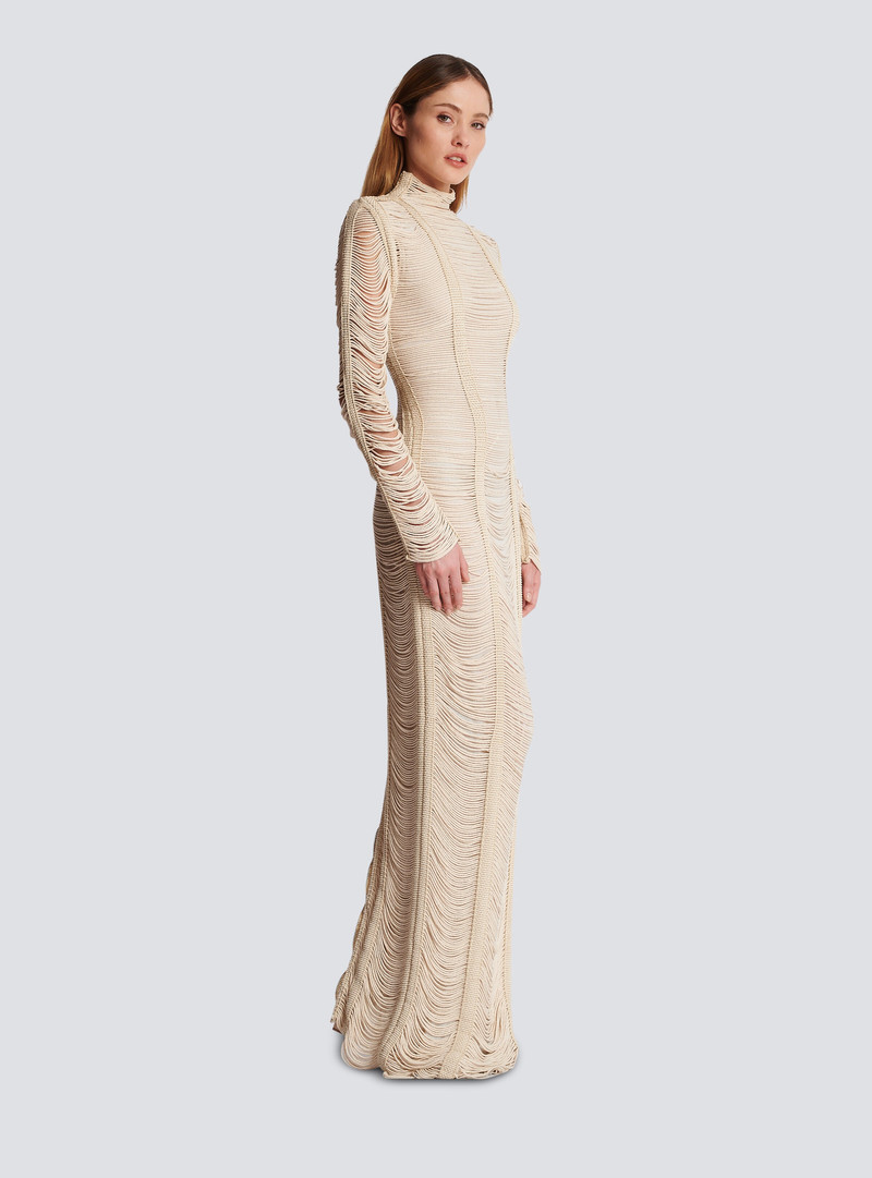 Openwork macramé maxi dress 3