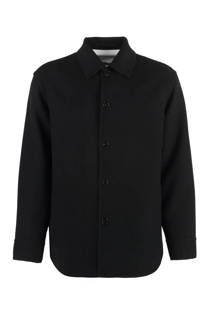JIL SANDER CACHEMIRE OVERSHIRT - 1