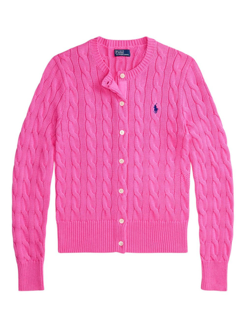 cable-knit cotton cardigan 1