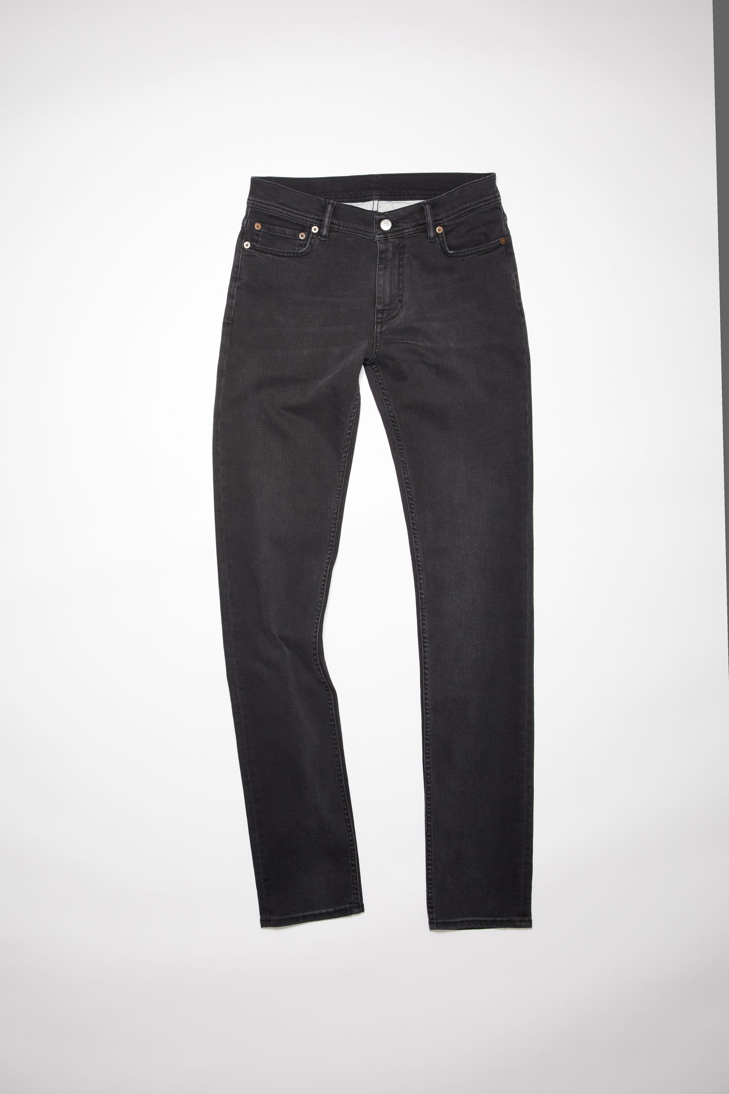 Skinny fit jeans - Used black - 1