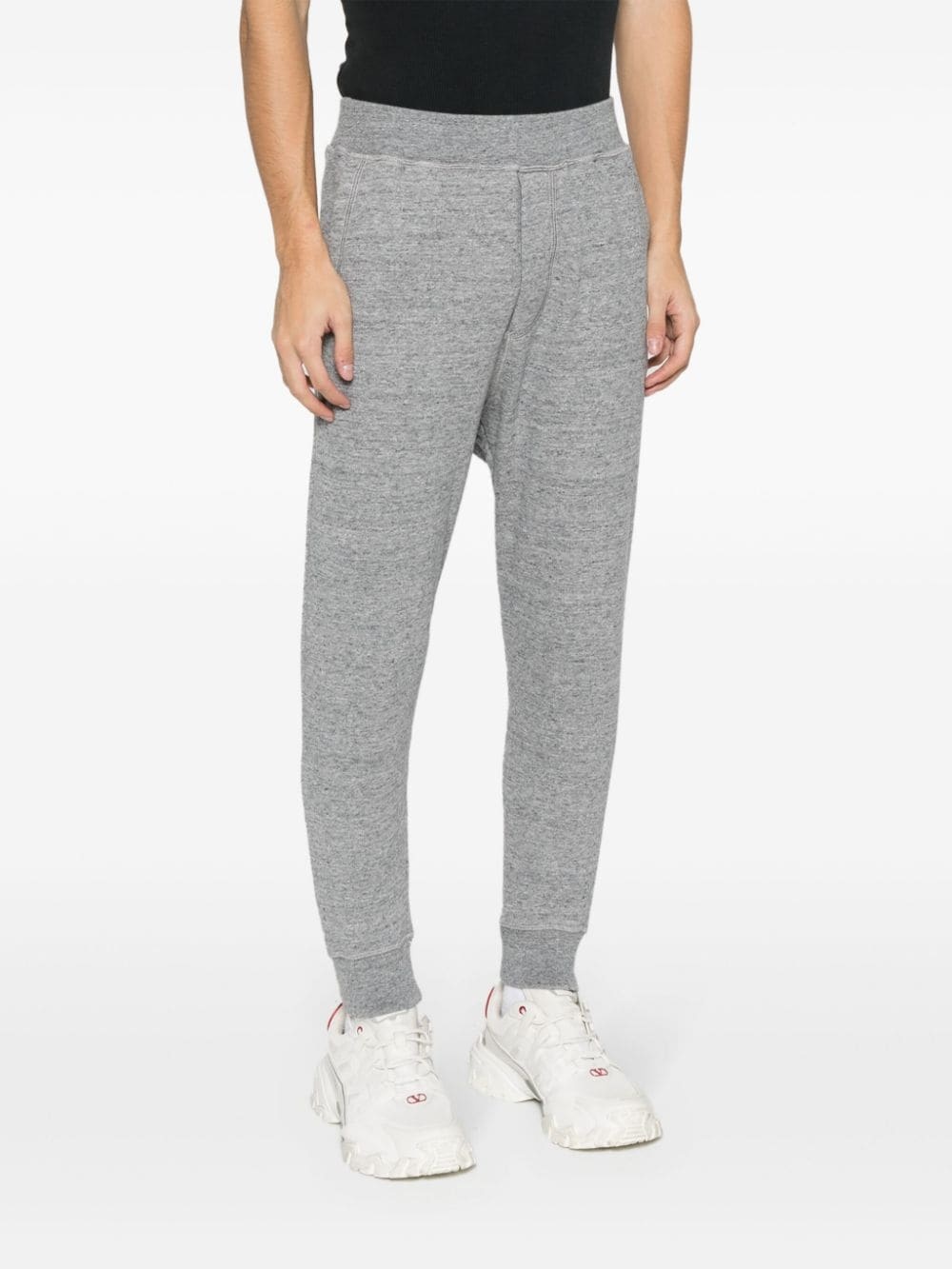 logo-print cotton track pants - 3