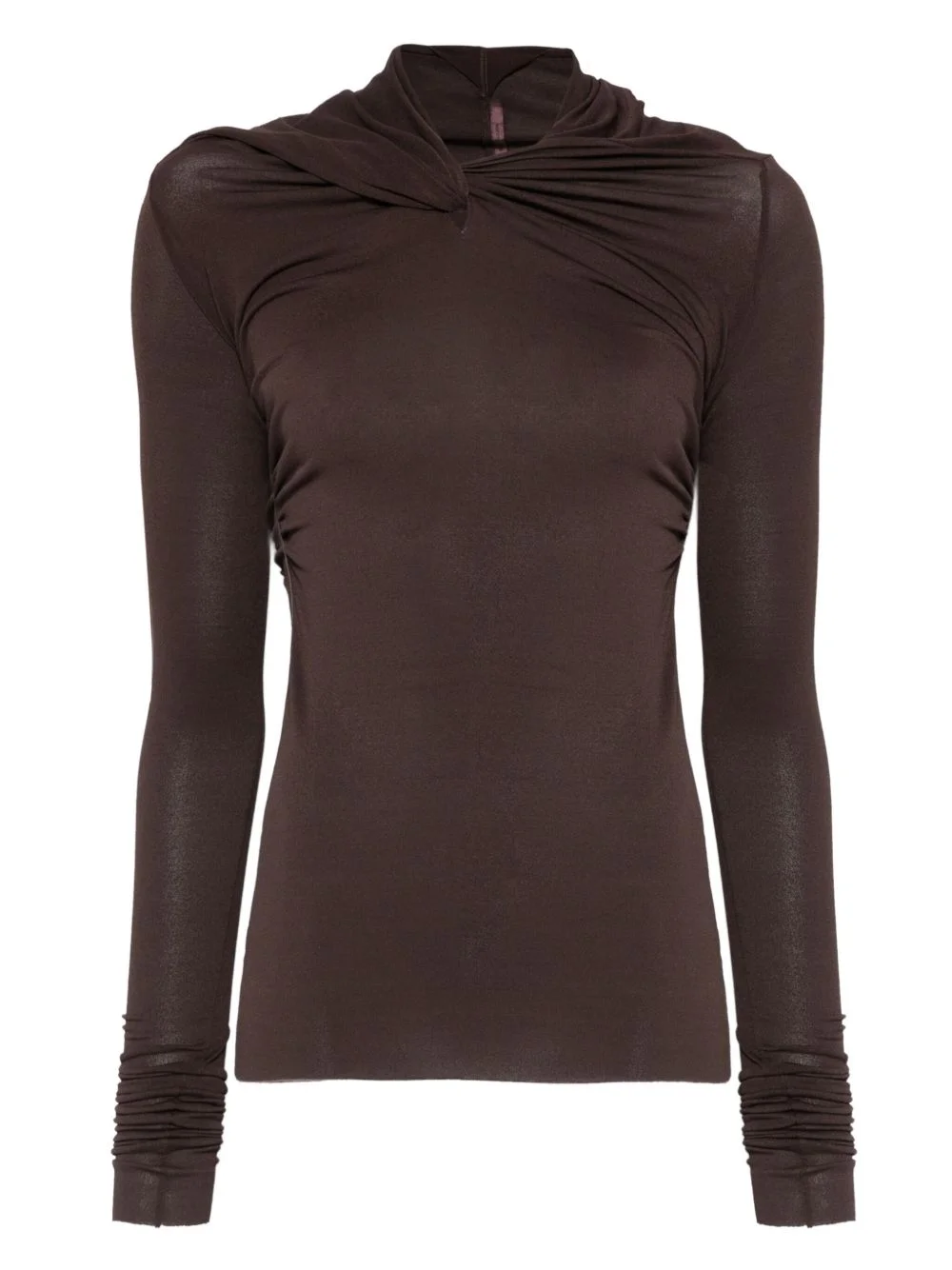 twisted long-sleeve top - 1