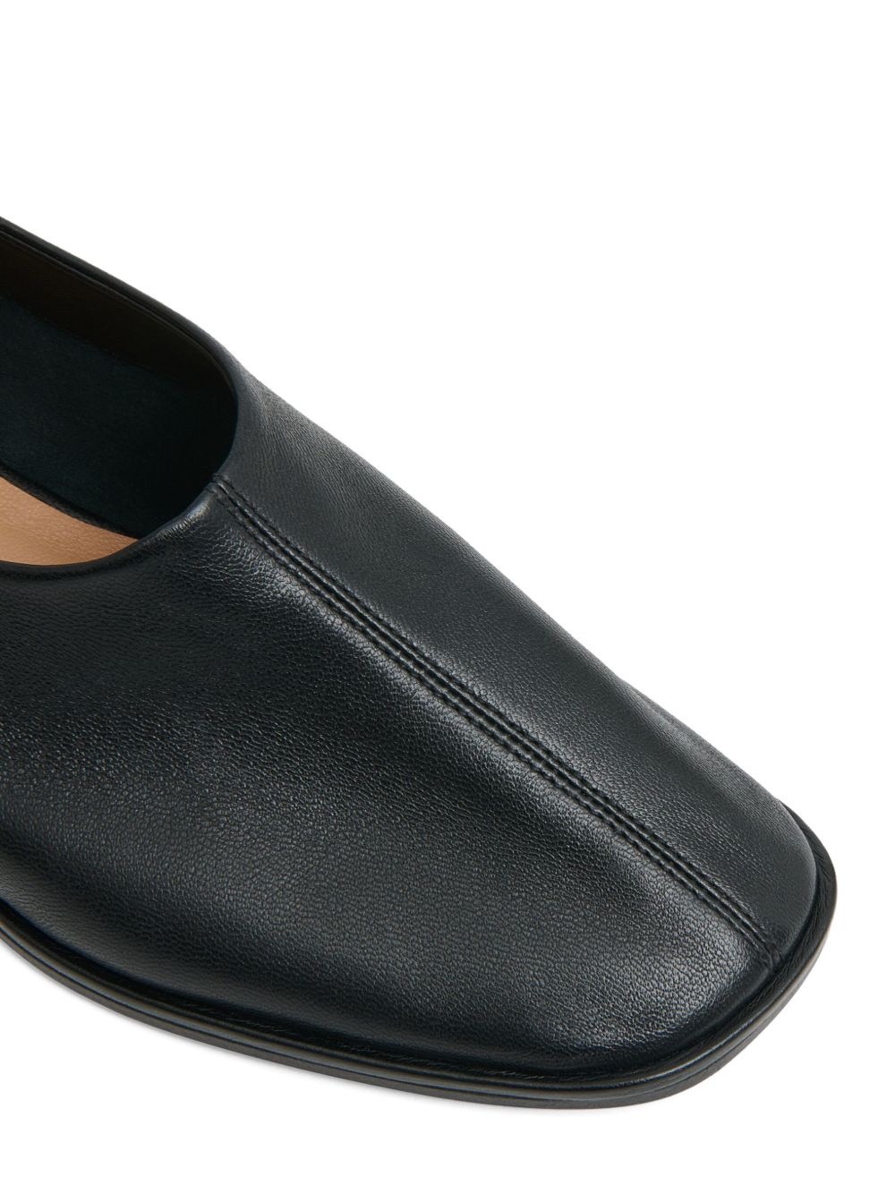 Glove leather slip-on ballerinas - 4