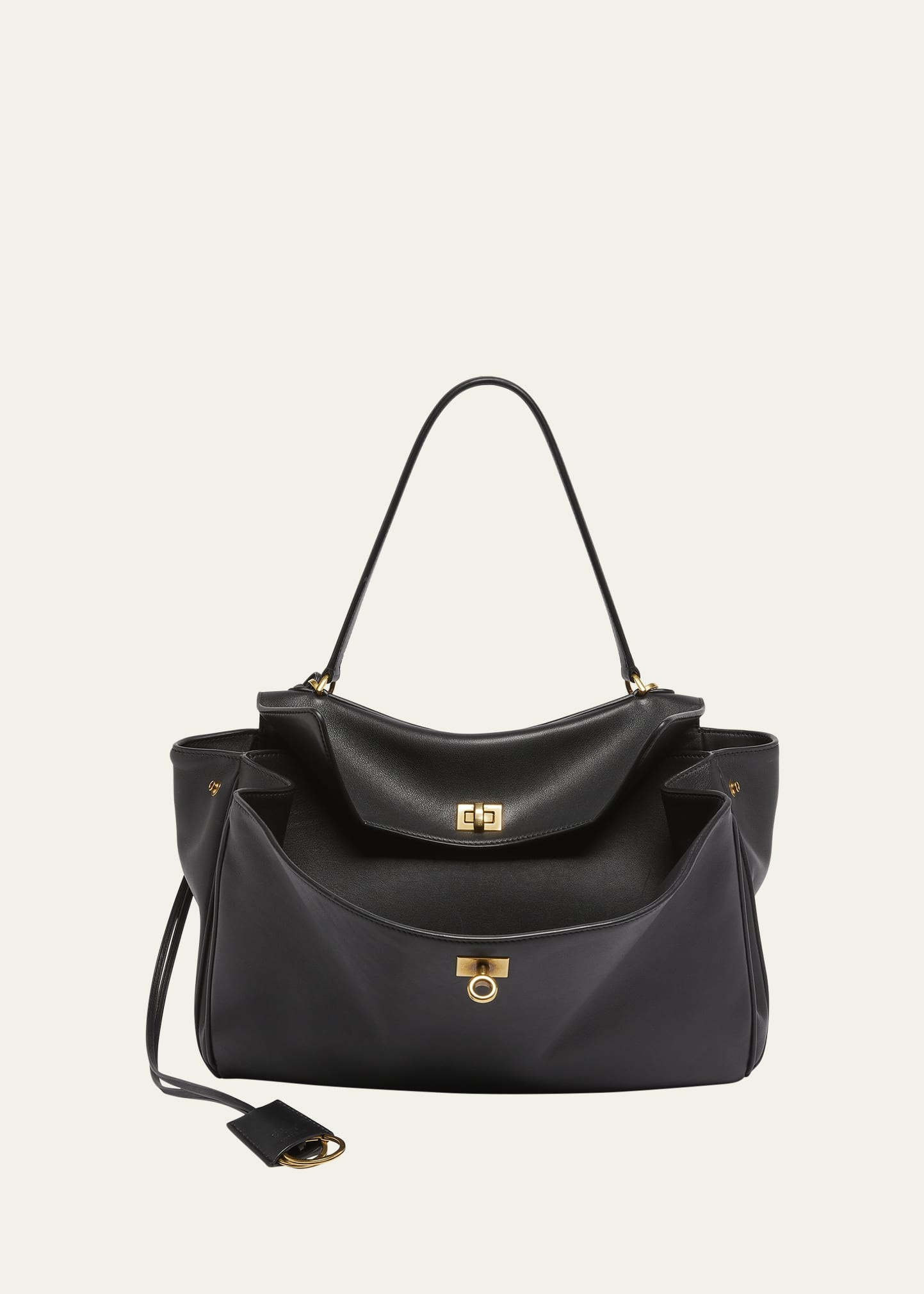 Rodeo Medium Leather Top-Handle Bag - 1