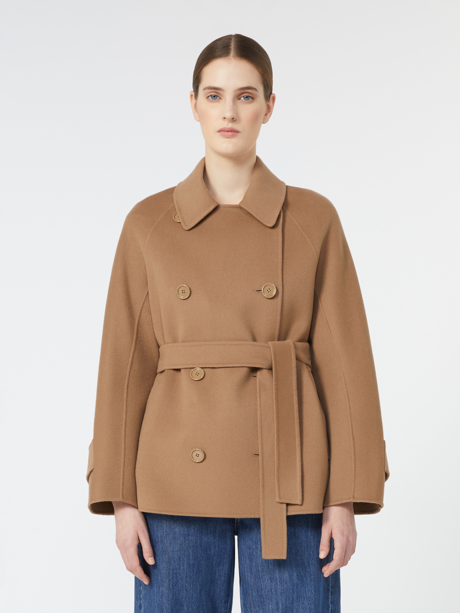 LOUIS Short double-faced wool trench coat - 3