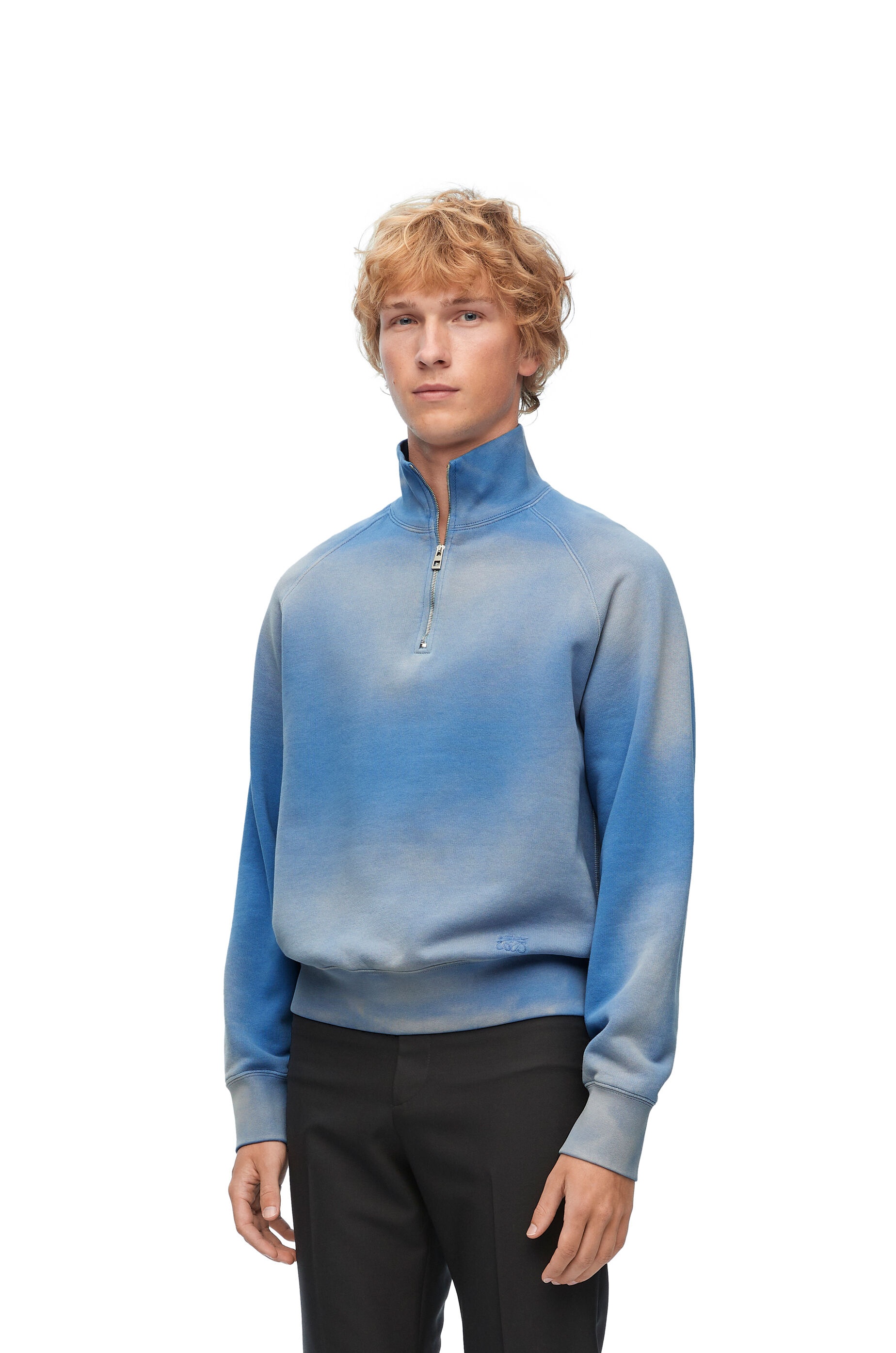 Zip-up sweatshirt in cotton - 3