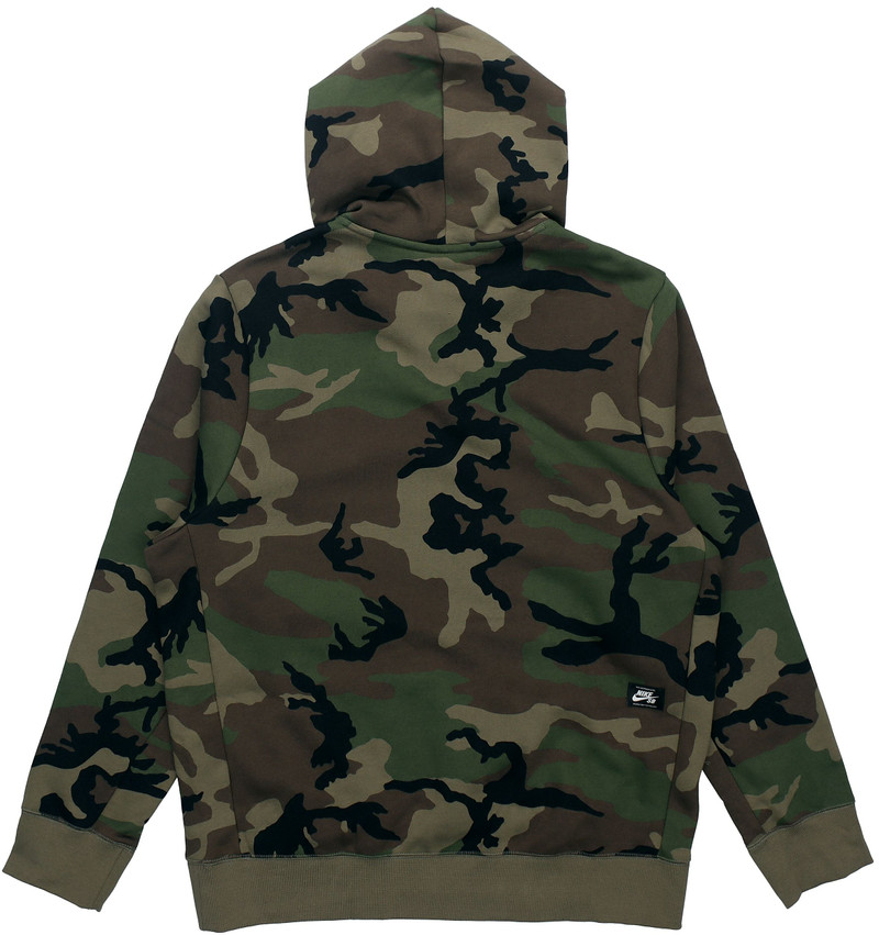 Nike Nike SB Skateboard Fleece Hooded Pullover Men's Olive Green CN5354-222 outlook