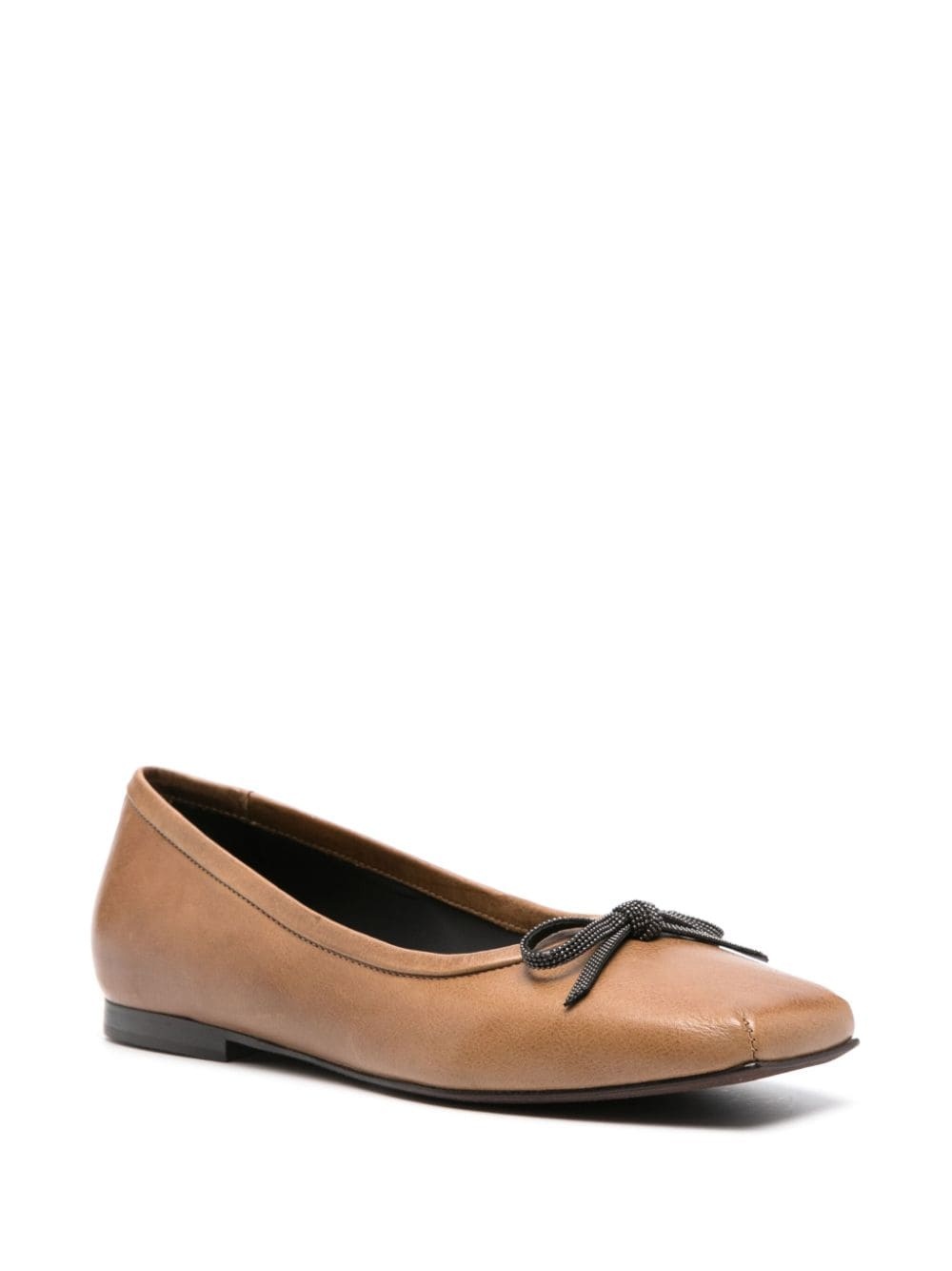 Monili chain detail ballet flats - 2