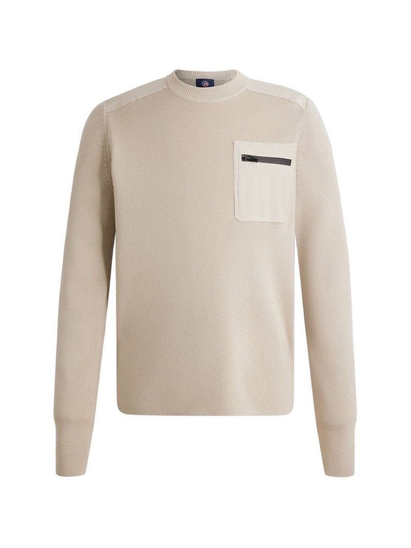 Tevan chest-pocket wool sweater 1