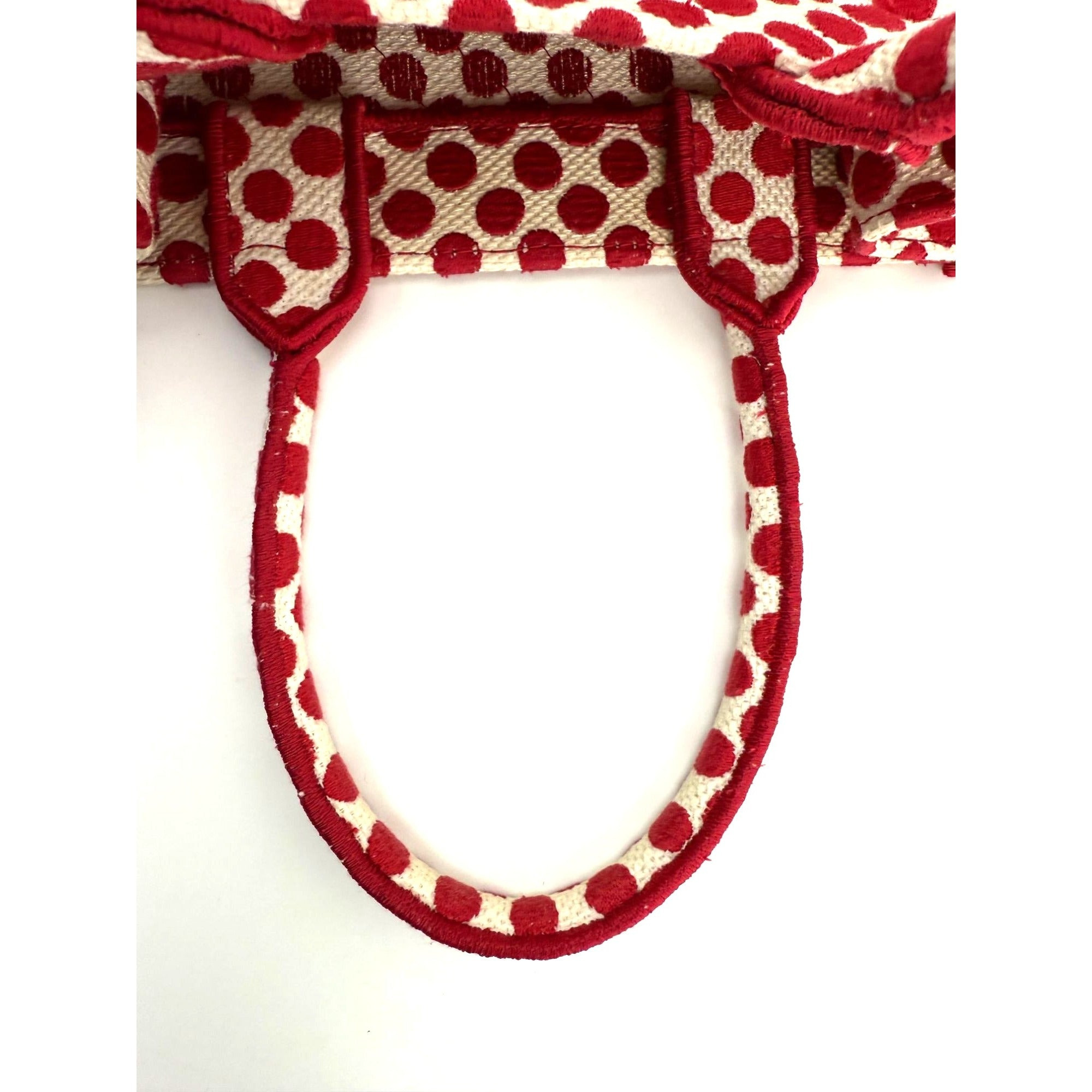 Christian Dior Canvas Dior Amour Dots Vertical Book Tote - 10