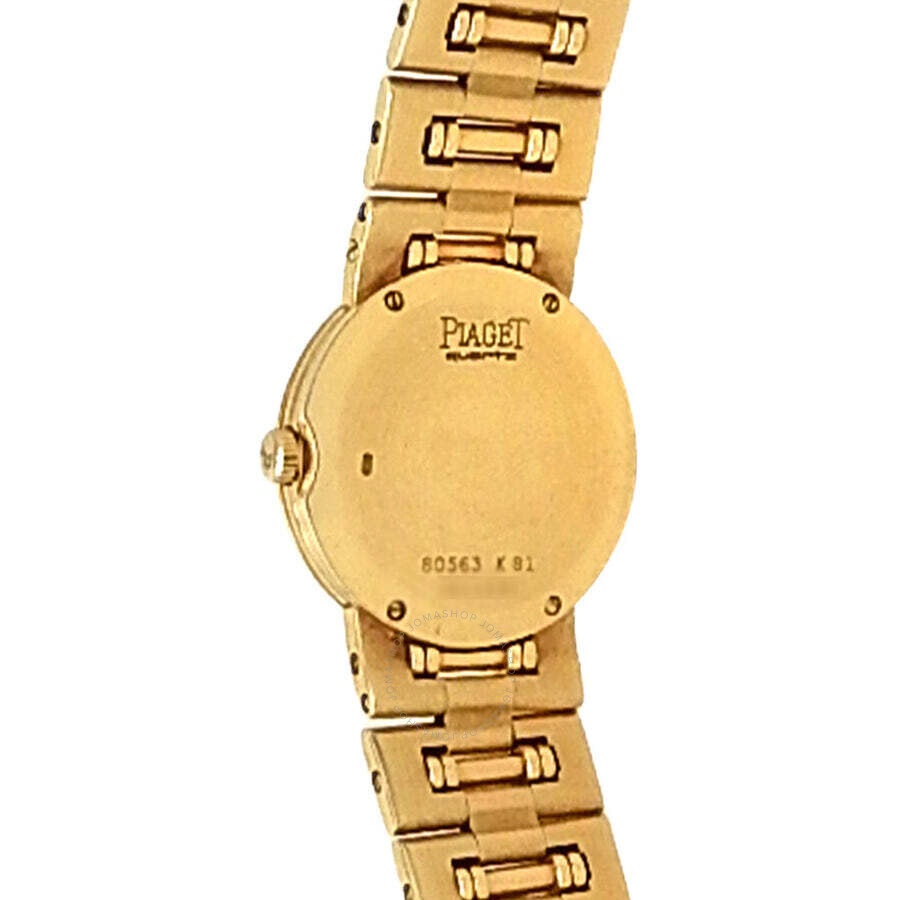 Pre-owned Piaget Dancer Quartz Diamond Black Dial Ladies Watch 15227 K 81 - 5