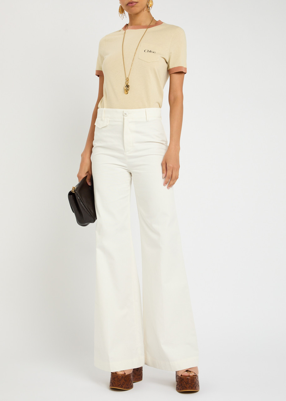 Chloe Logo-printed Cotton T-shirt - 4