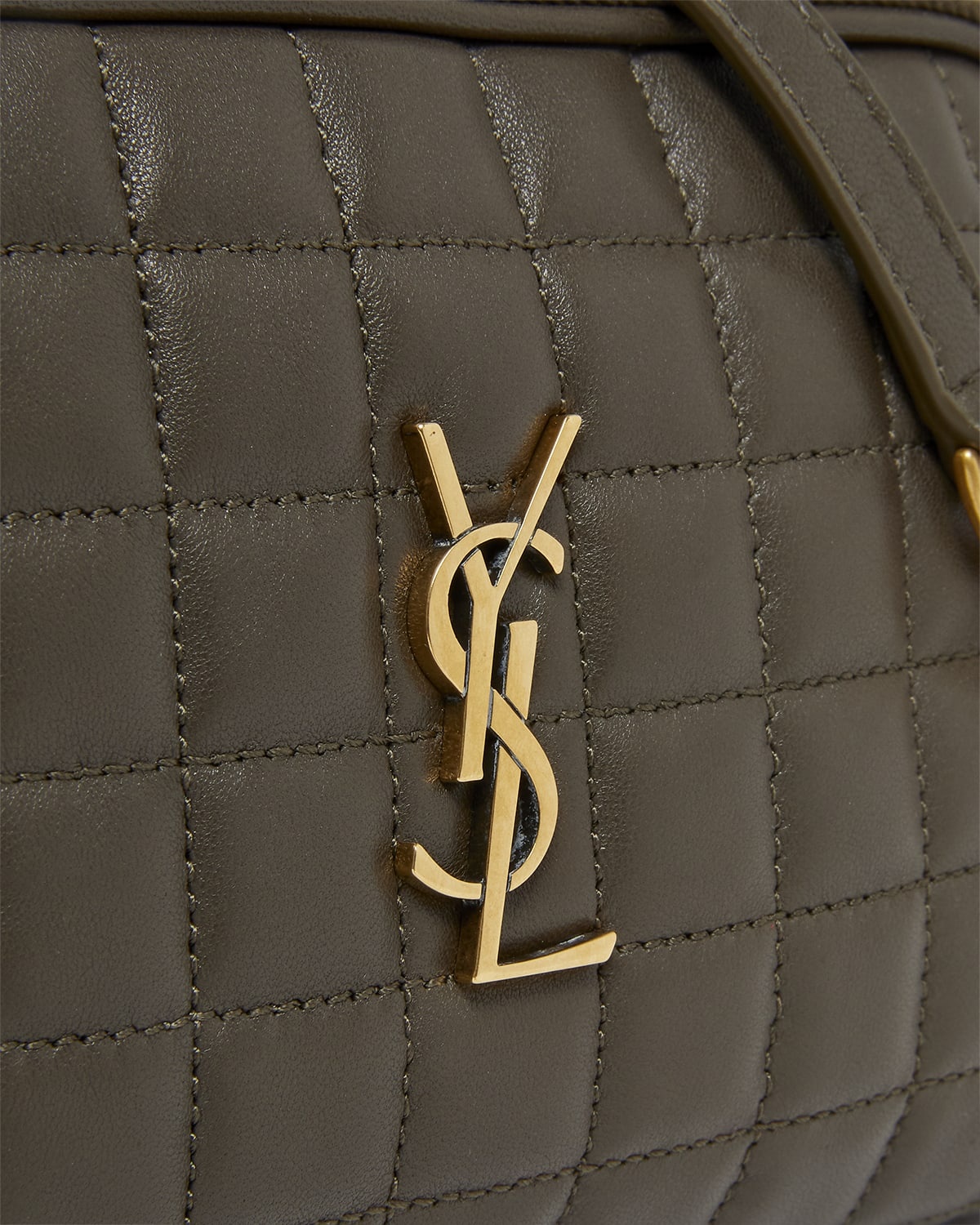 Cassandre Mini YSL Camera Bag in Quilted Smooth Leather - 6