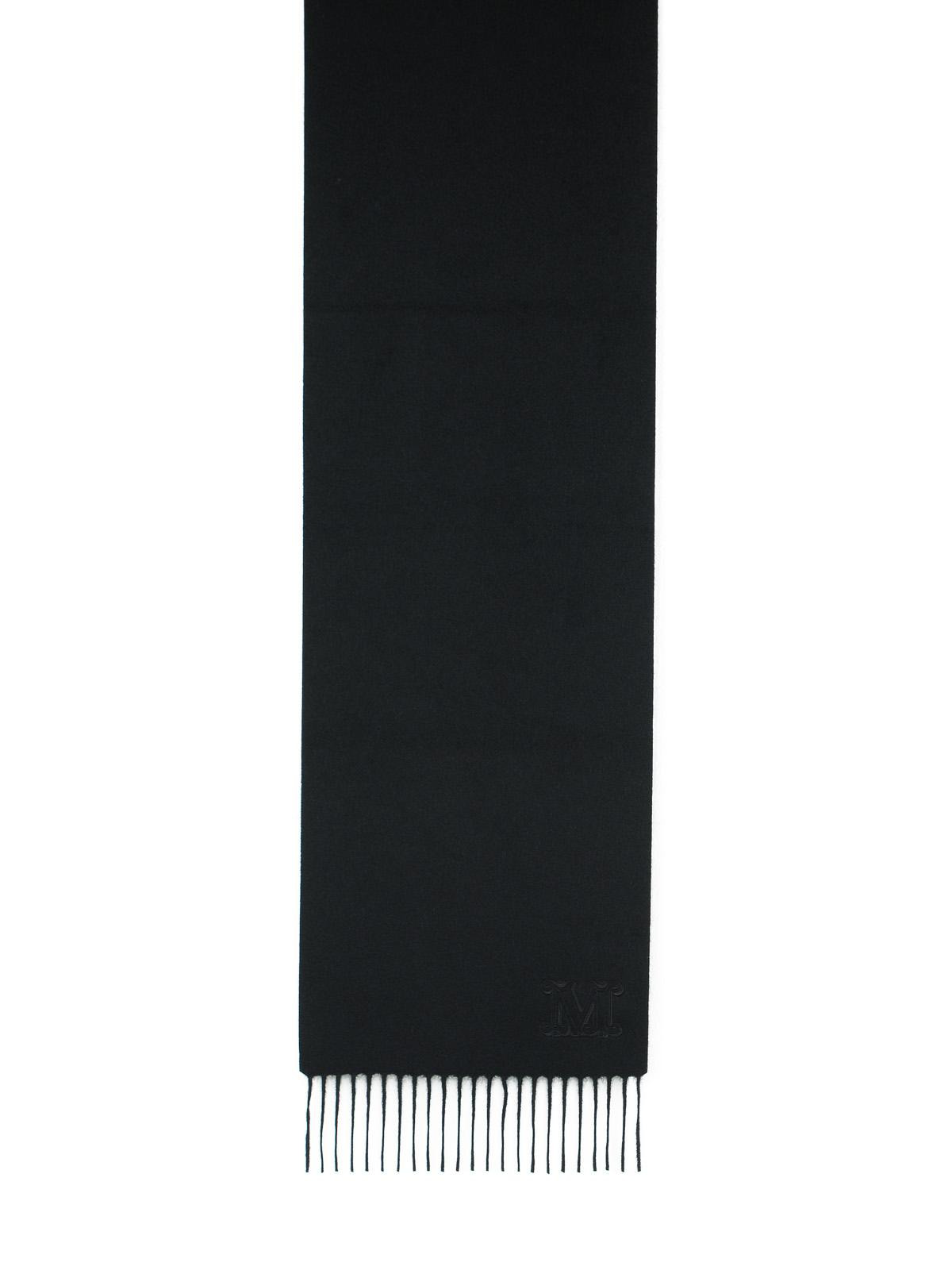 Max Mara 'Wsdalia' Cashmere Stole With Black 'Monogram' Embroidery Women - 2