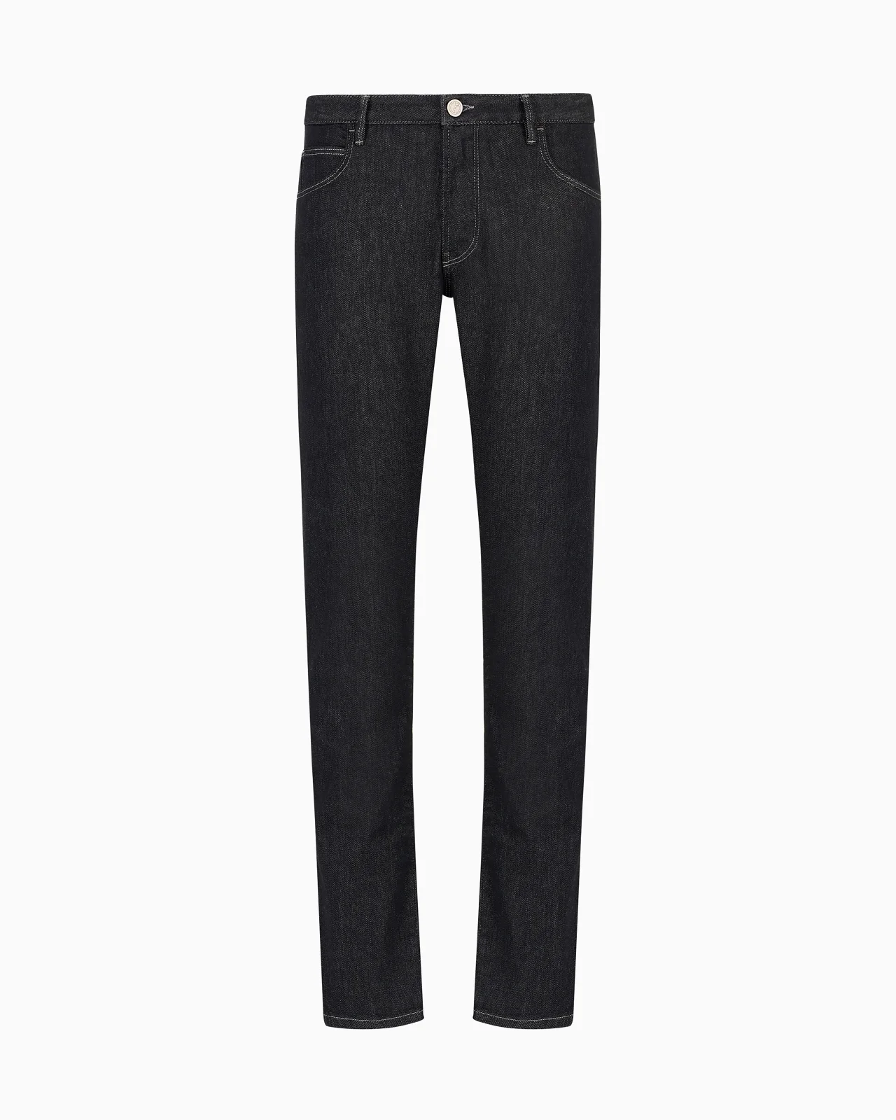 Five-pocket, slim-fit, stretch cotton-denim trousers - 1