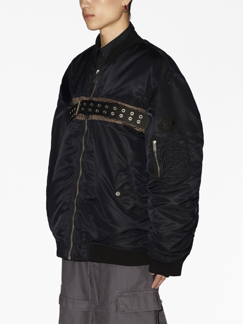 belted bomber jacket - 4