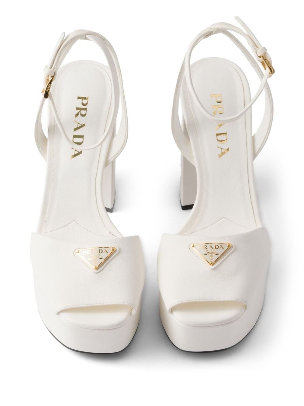 platform leather sandals - 4