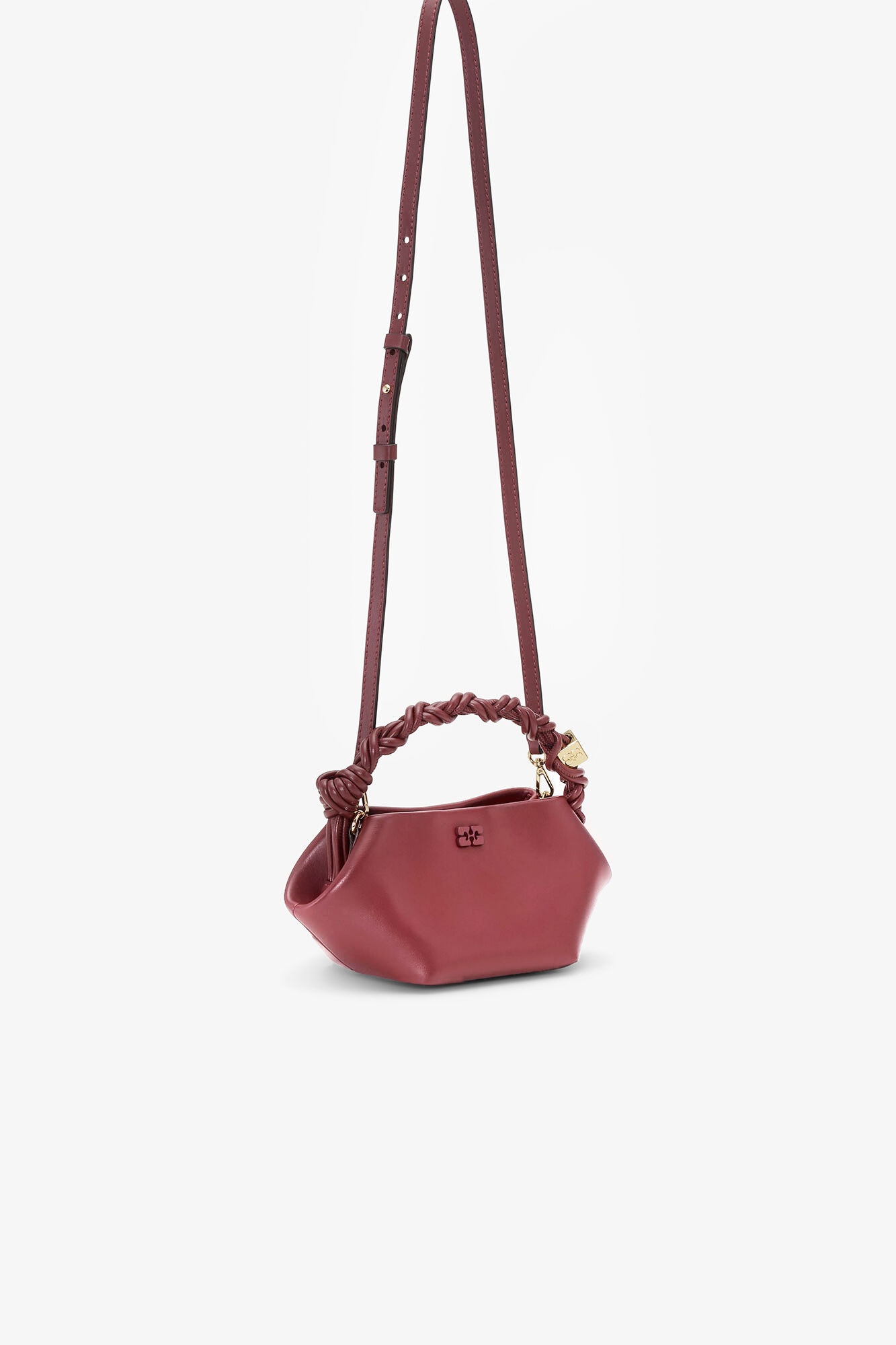 BURGUNDY MINI GANNI BOU BAG - 3