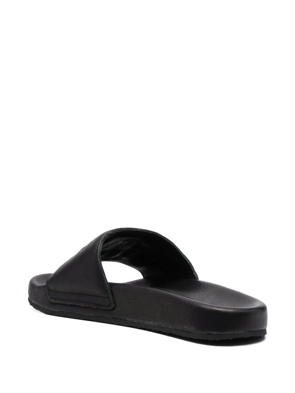 logo-debossed open-toe slides - 5