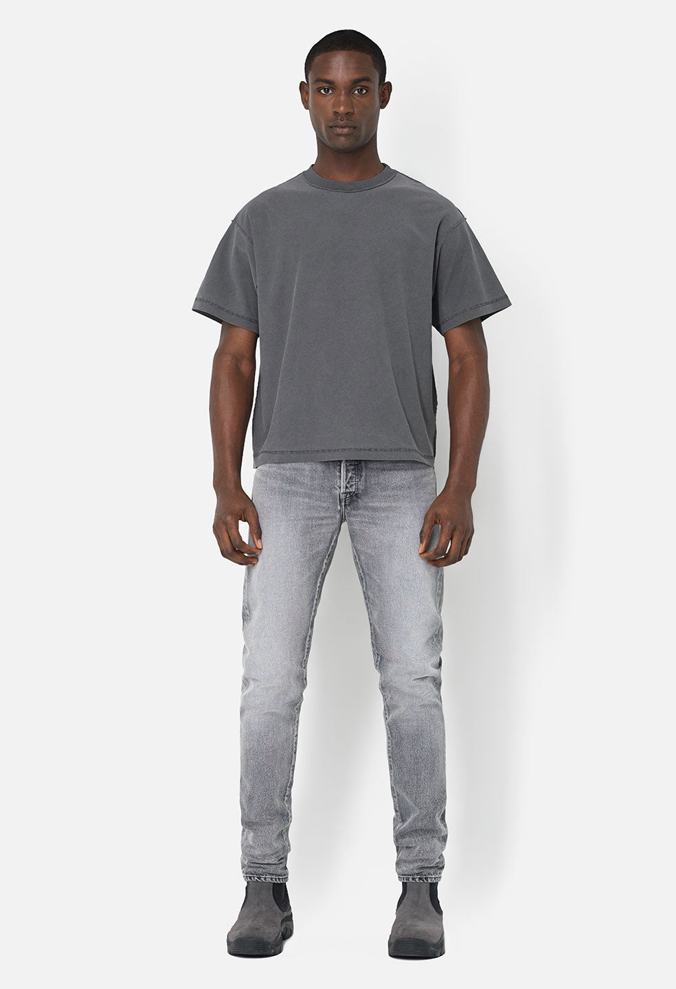 REVERSED CROPPED TEE - 3
