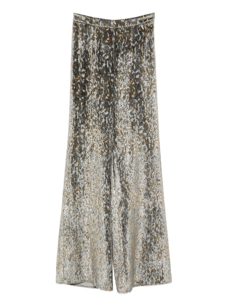 animal-patterned wide-leg trousers 1