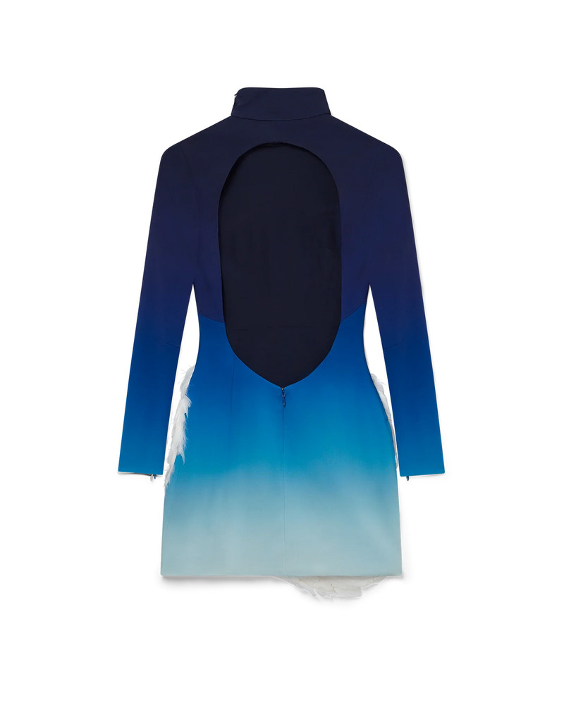 Midnight Gradient Swan Mini Dress 4