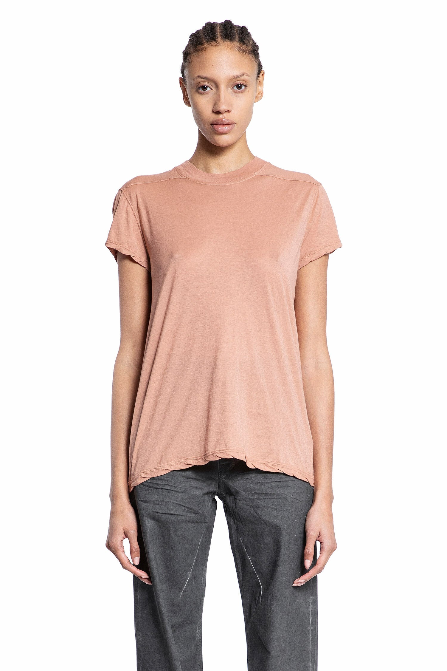 RICK OWENS WOMAN PINK T-SHIRTS - 1