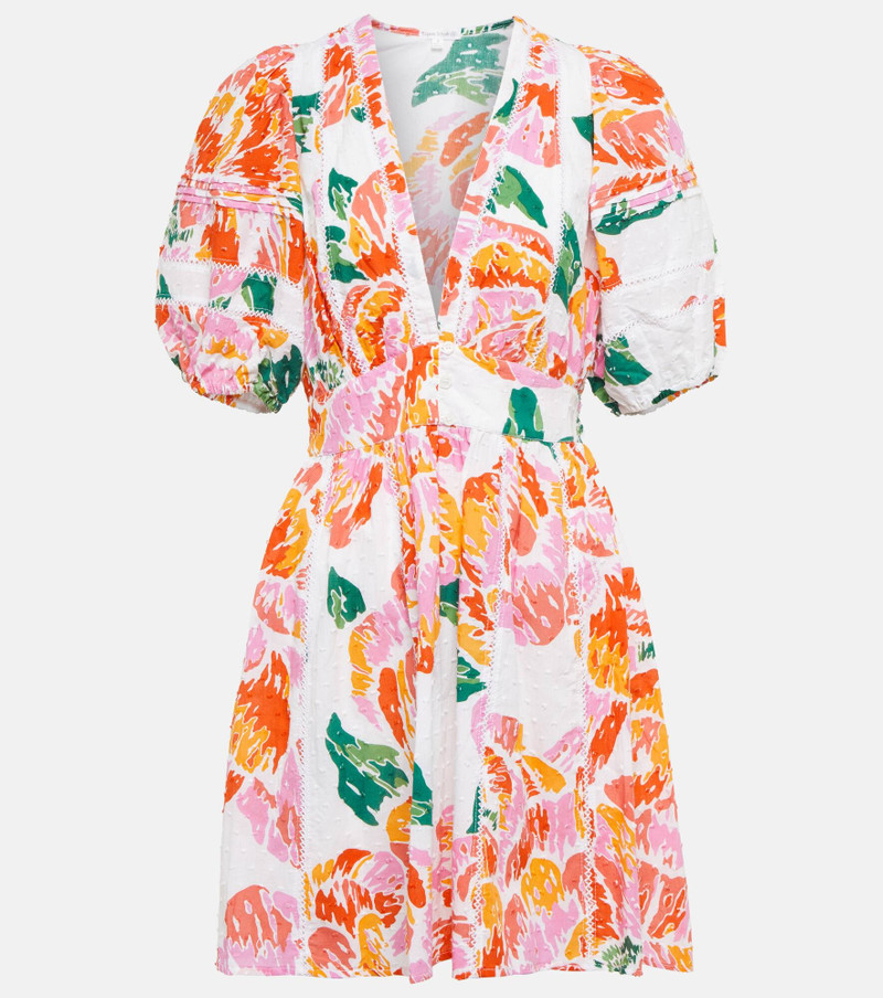 Reina printed cotton minidress - 1