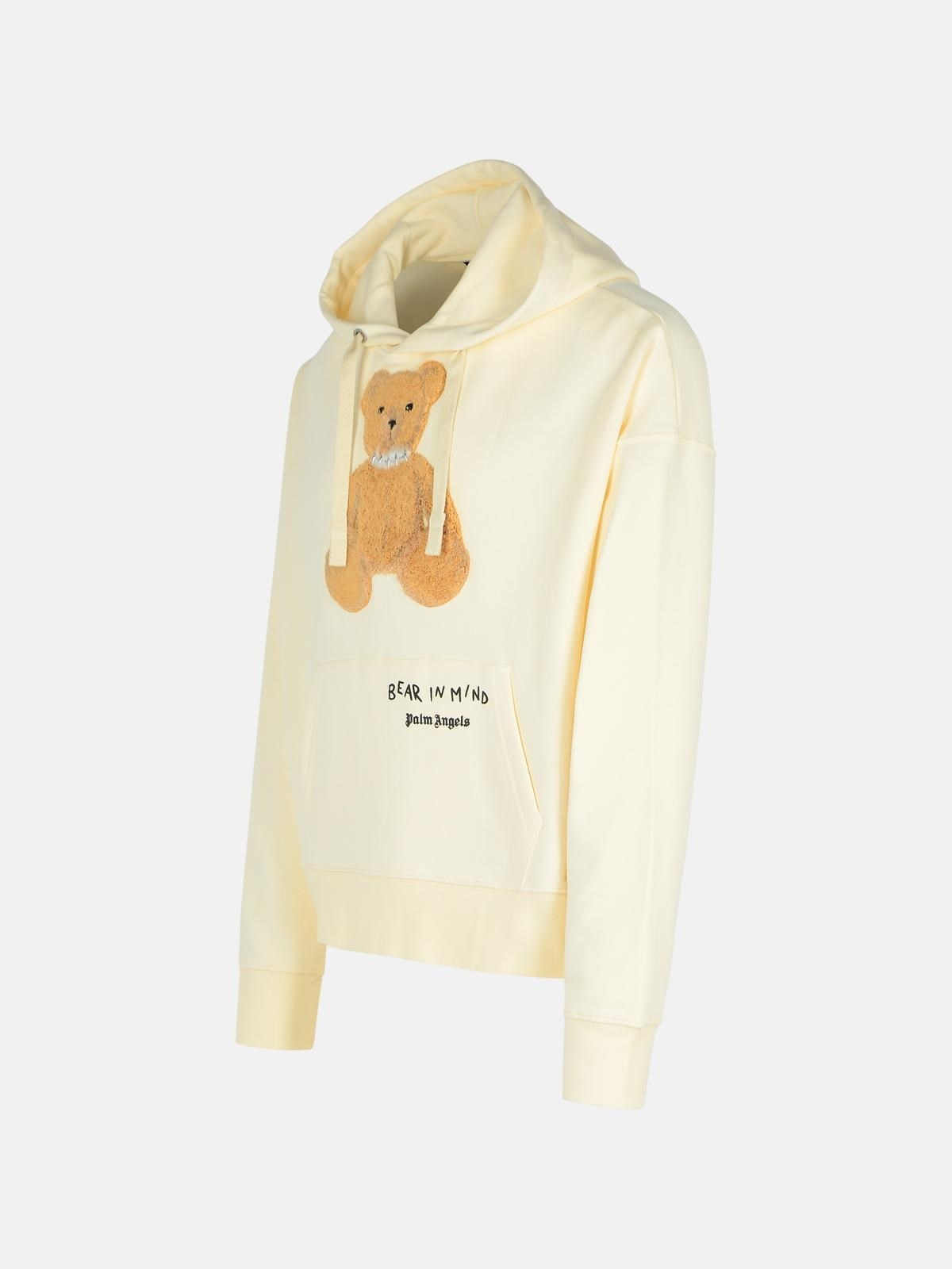 'BEAR IN MIND' CREAM COTTON SWEATSHIRT - 2