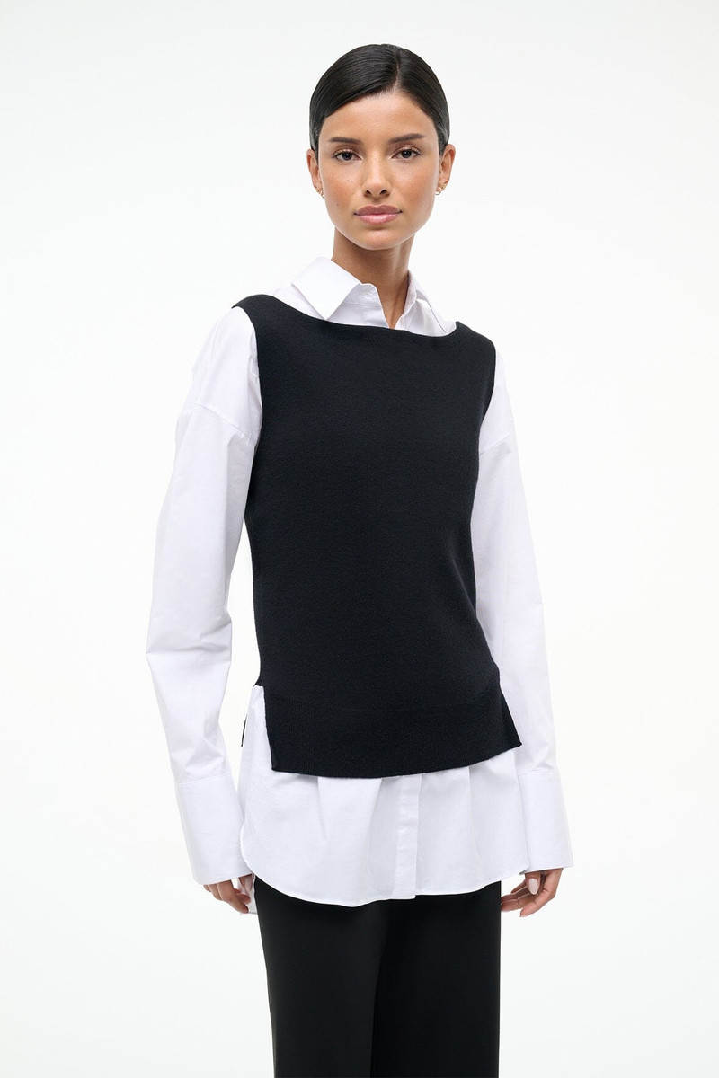 STAUD STAUD DAMIAN TOP BLACK WHITE outlook