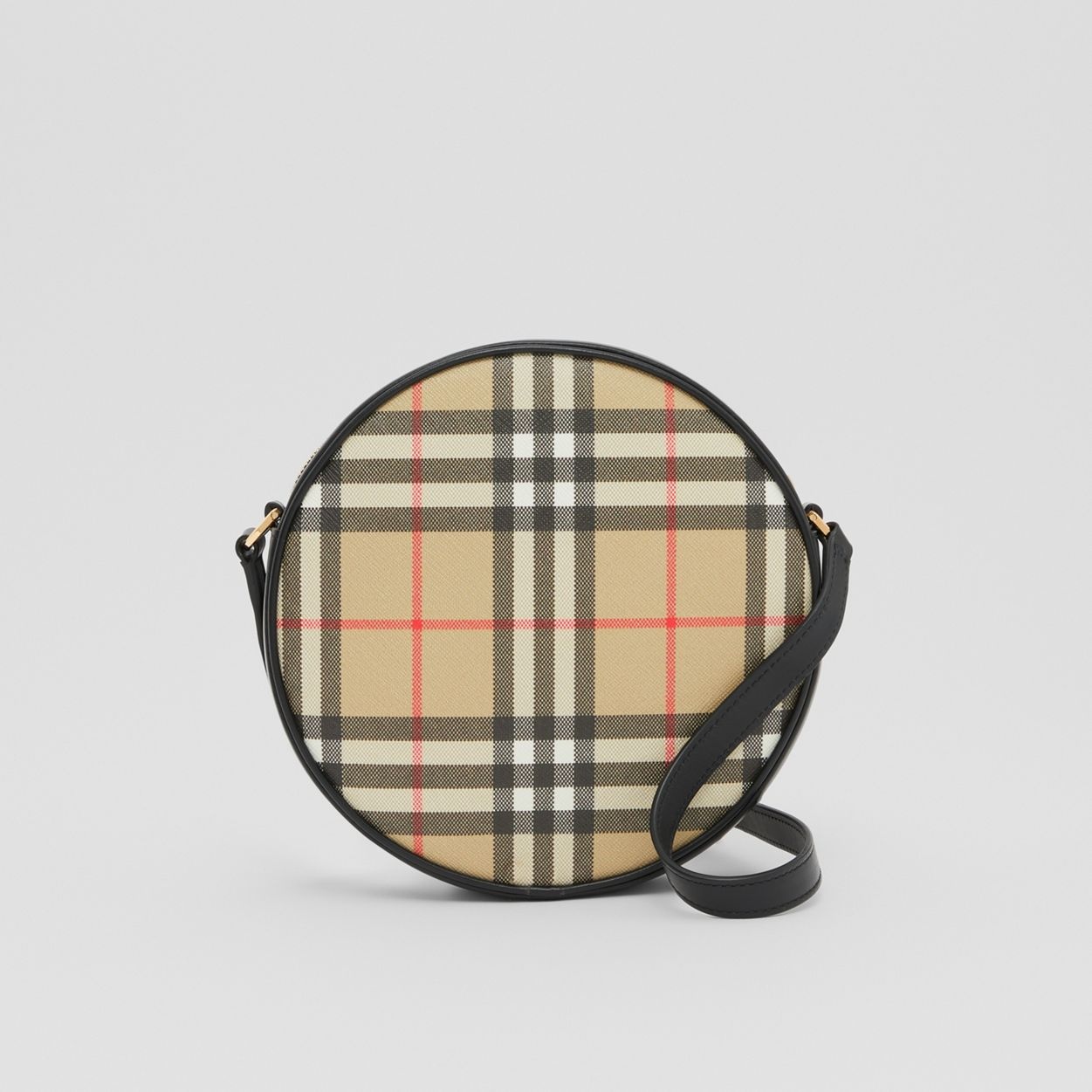 Vintage Check and Leather Louise Bag - 1