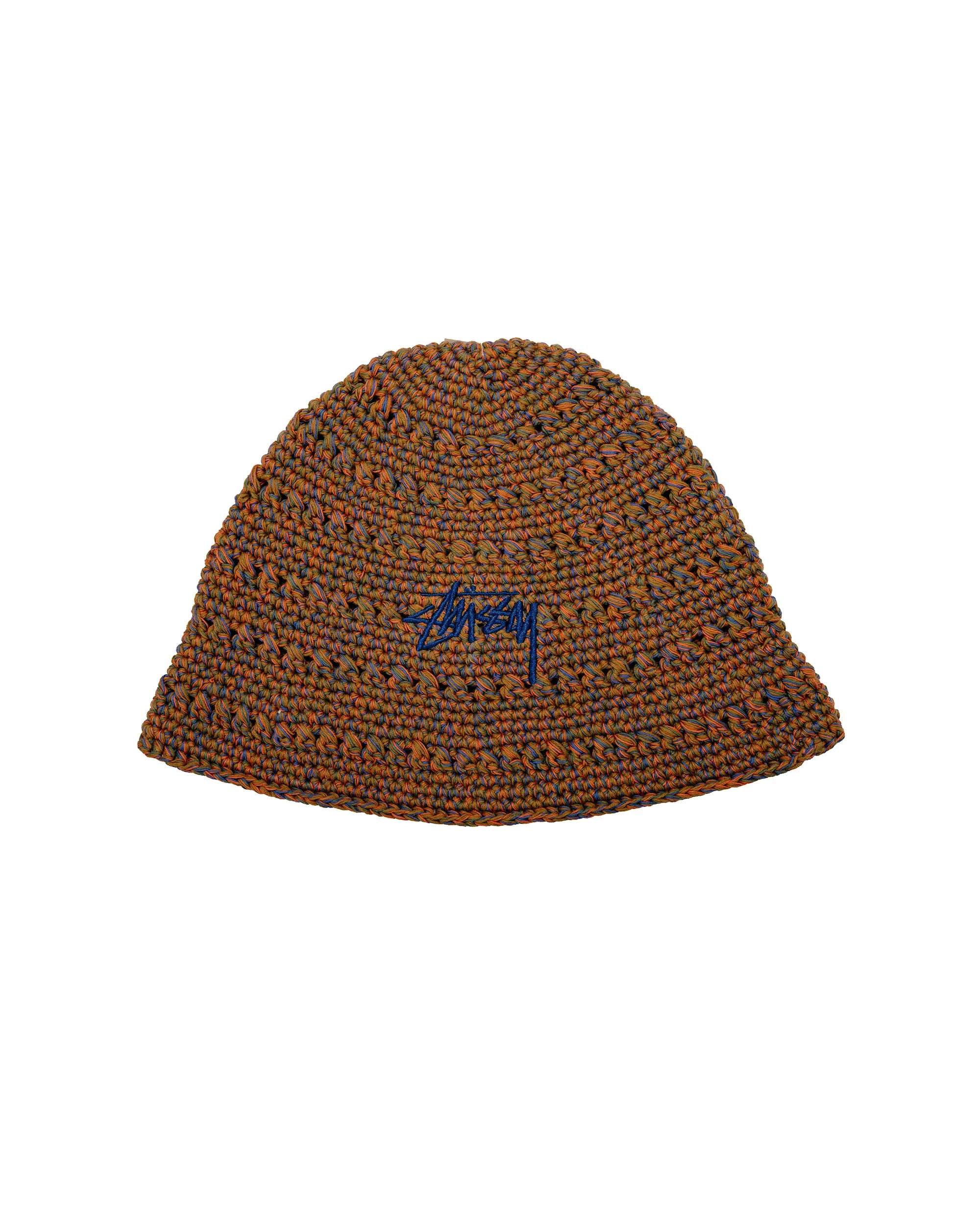 Stüssy Hemp Stock Knit Bucket Hat Multi Brown - 1