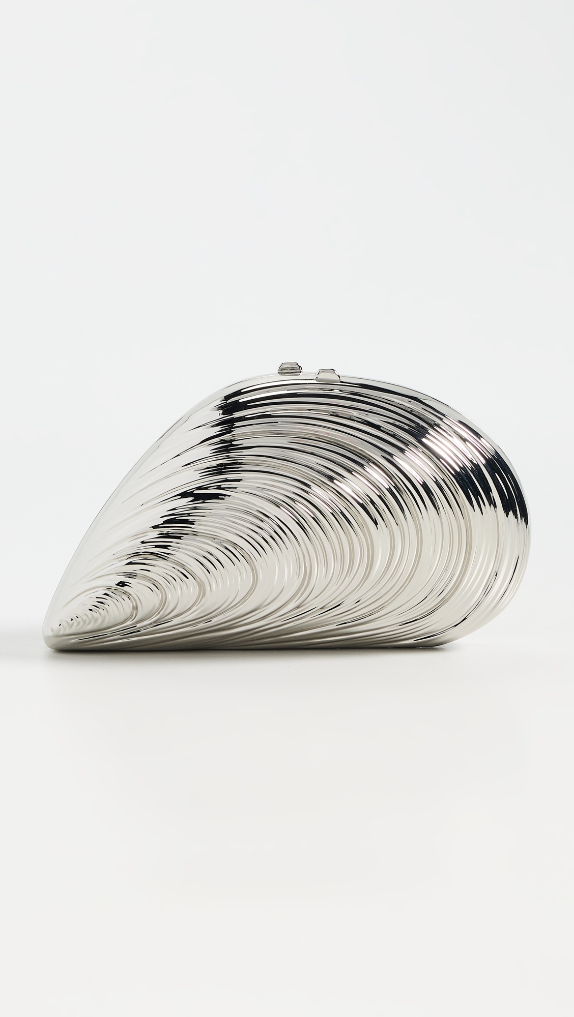 Bridget Mini Metal Oyster Shell Clutch - 1