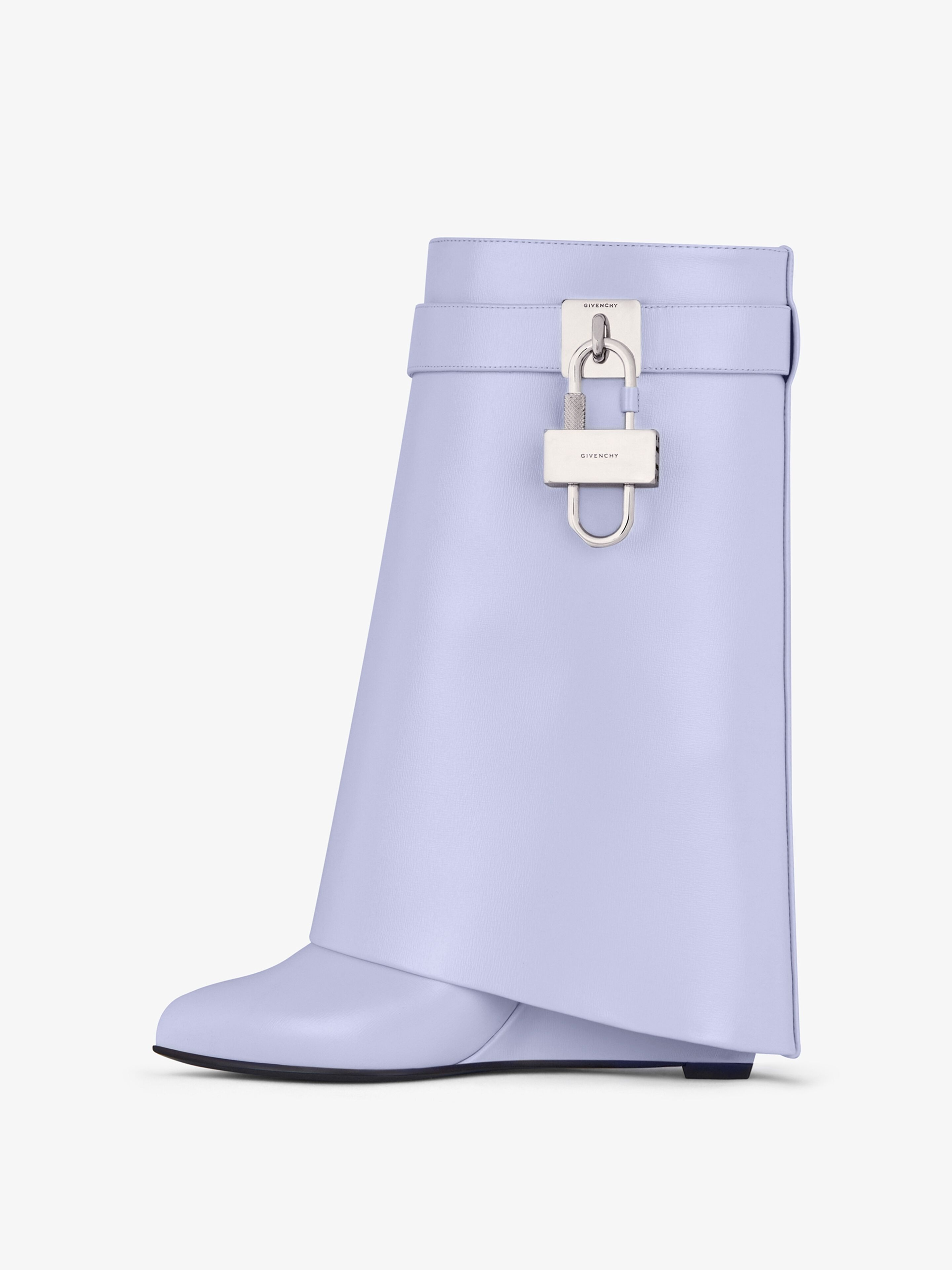 SHARK LOCK ANKLE BOOTS IN LEATHER - 4
