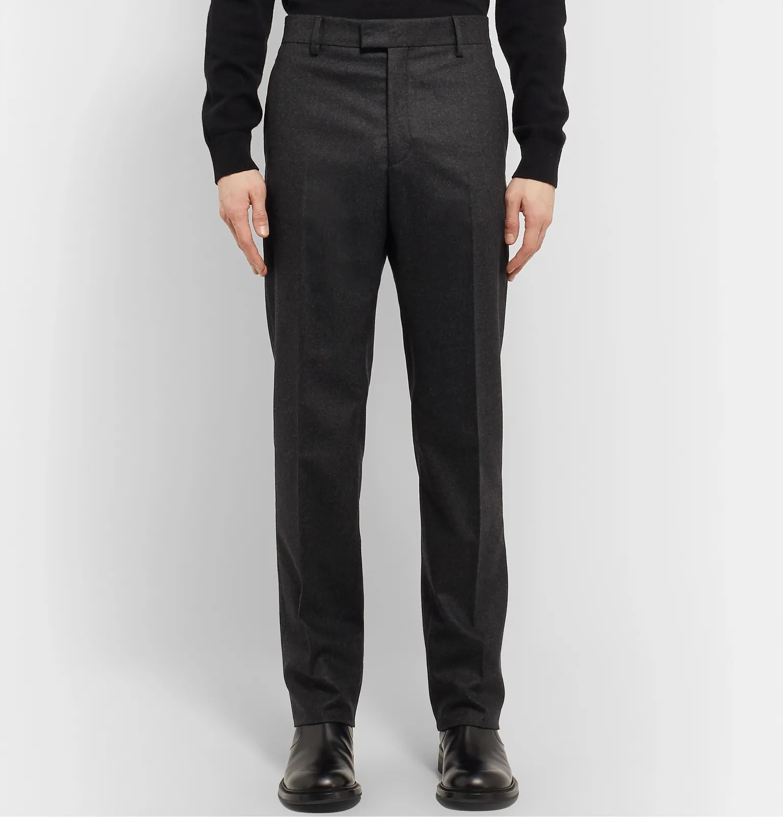 Cashmere-Blend Flannel Trousers - 4