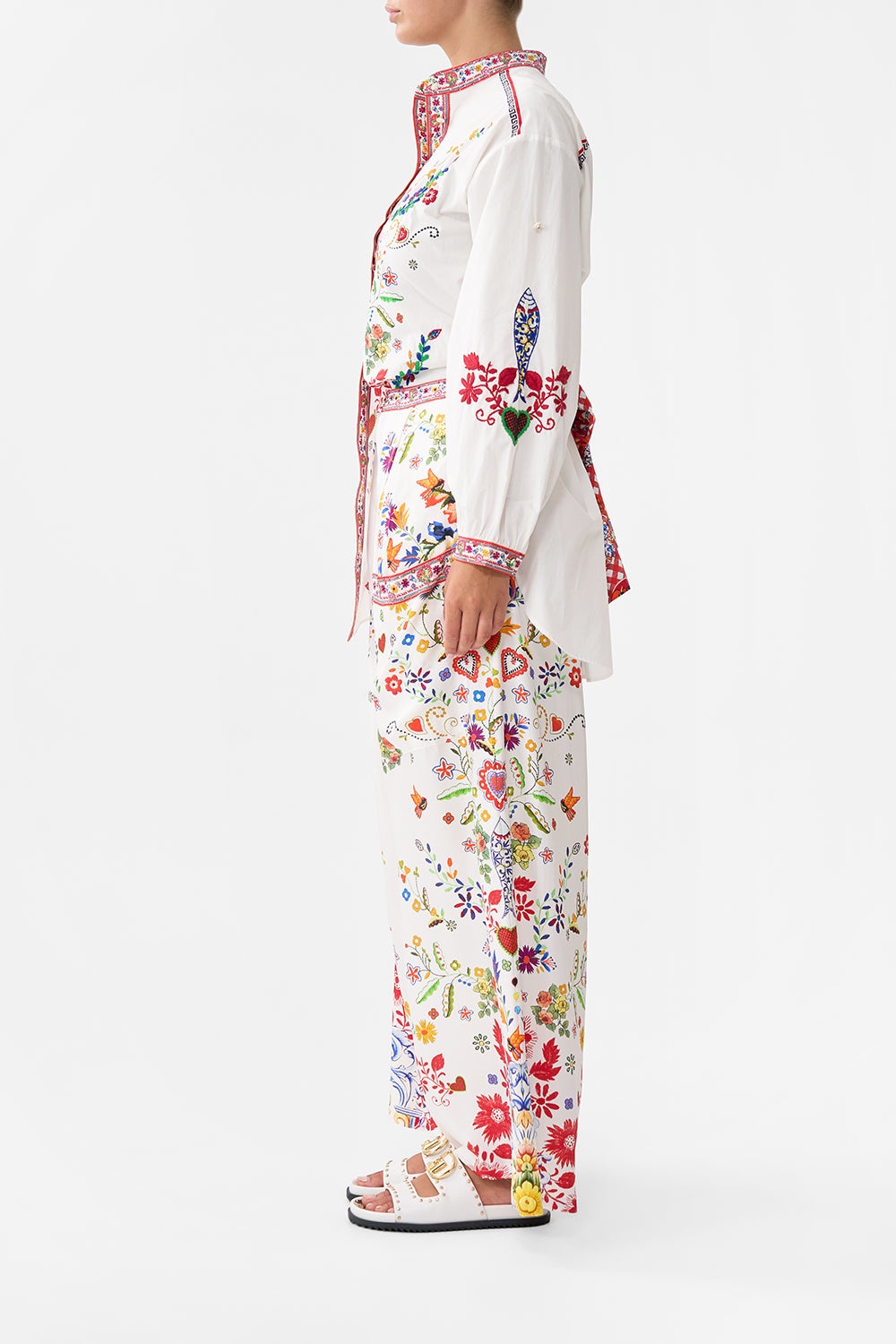 WIDE LEG TROUSER WITH FRONT POCKETS - 10