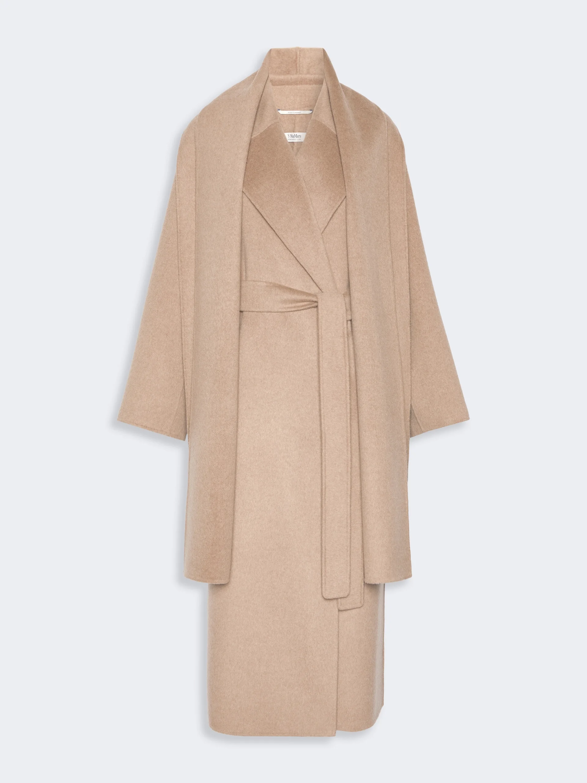 CARISMA Double wool and cashmere robe coat - CLAY - 1