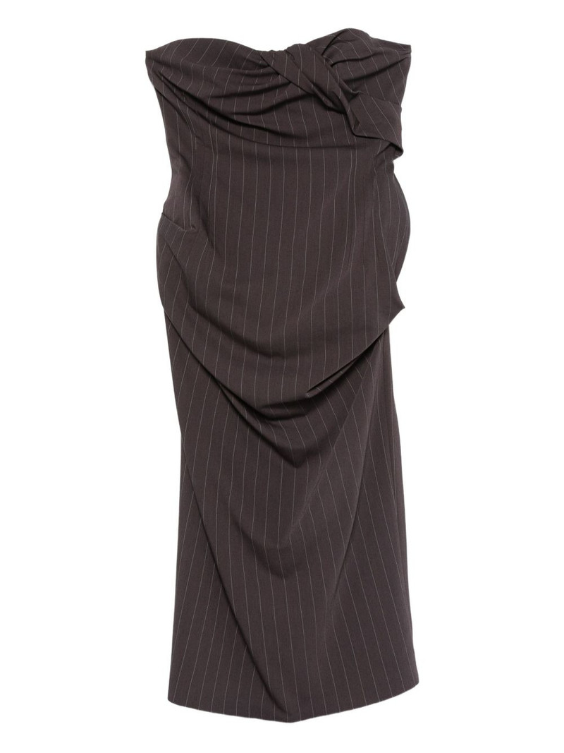 striped twisted mini dress 1