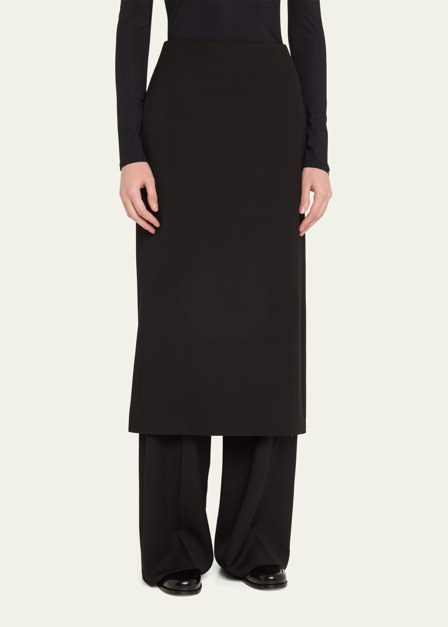 Hybrid Baggy Wool-Blend Pants - 4