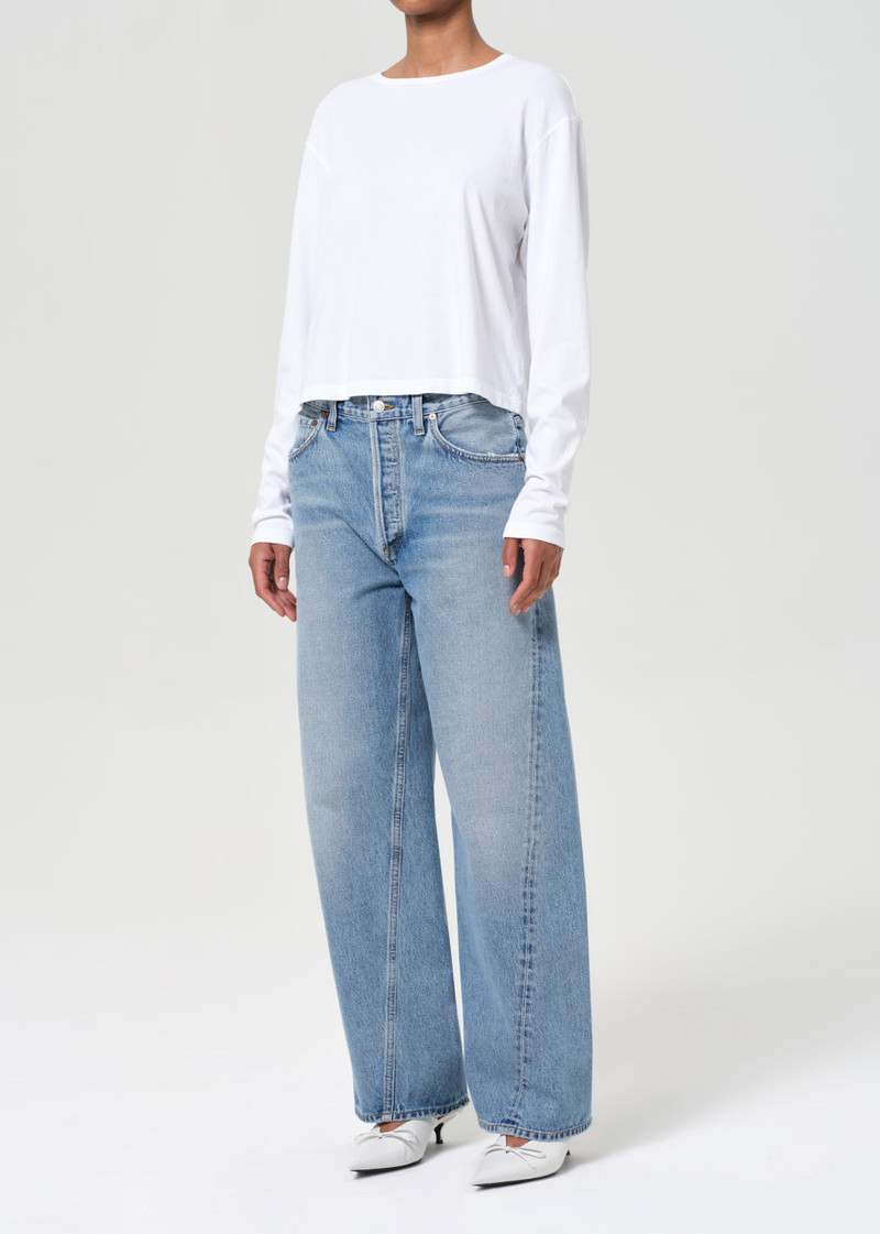 SYDNEY LONG SLEEVE TEE IN WHITE 4